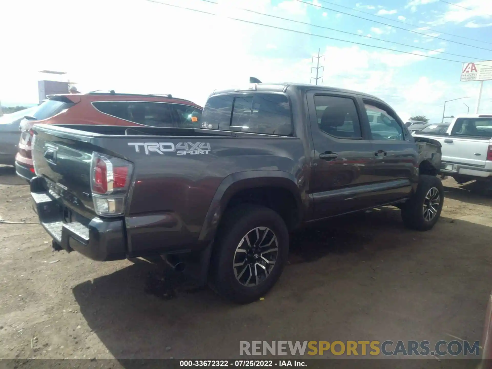 4 Photograph of a damaged car 3TYCZ5AN3MT017649 TOYOTA TACOMA 4WD 2021