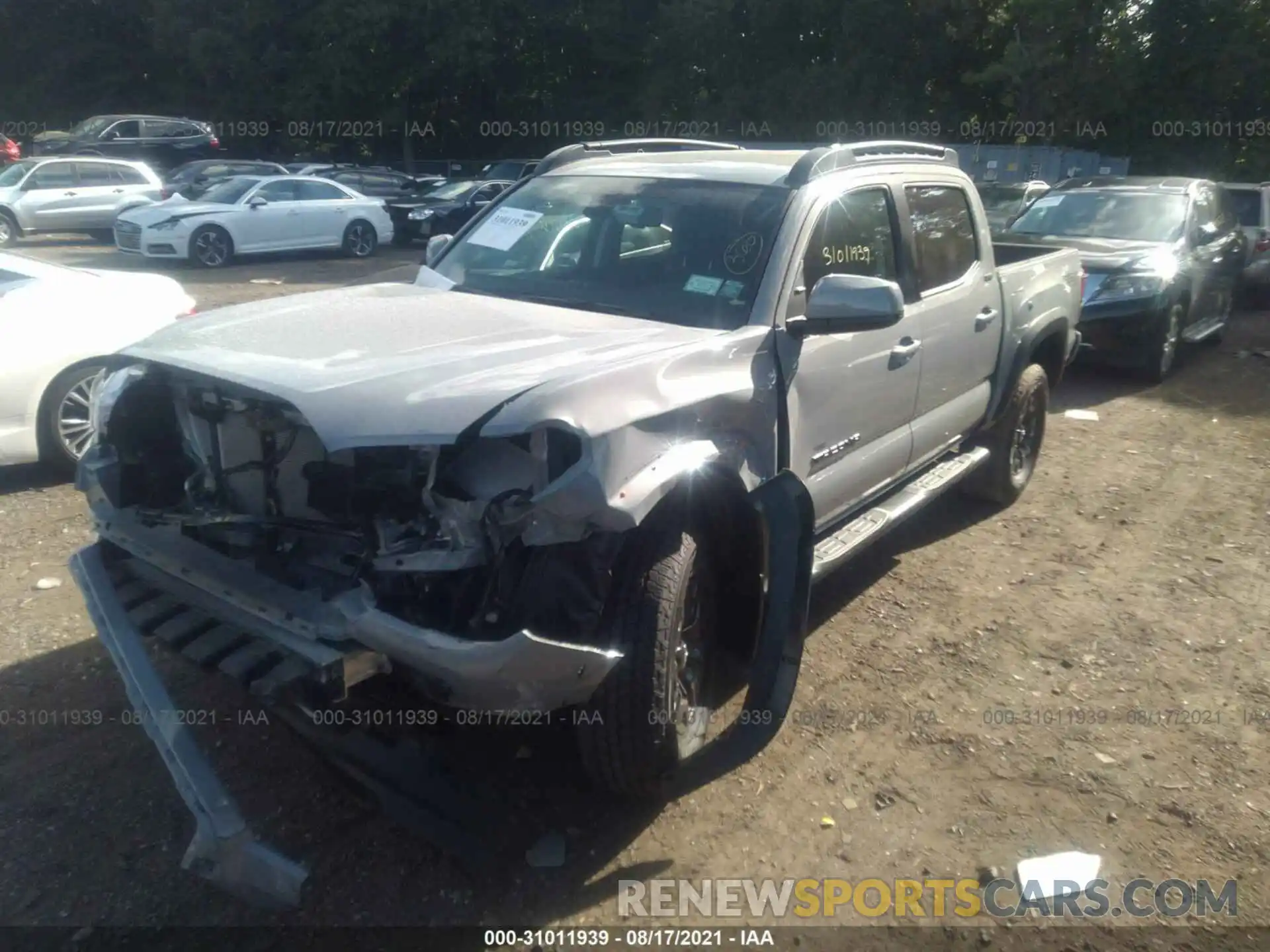 2 Photograph of a damaged car 3TYCZ5AN3MT032443 TOYOTA TACOMA 4WD 2021