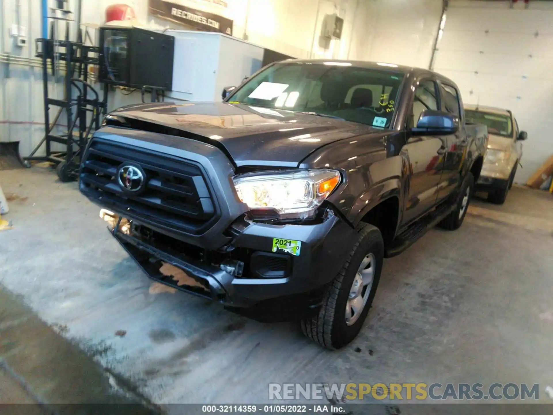 2 Photograph of a damaged car 3TYCZ5AN3MT041594 TOYOTA TACOMA 4WD 2021