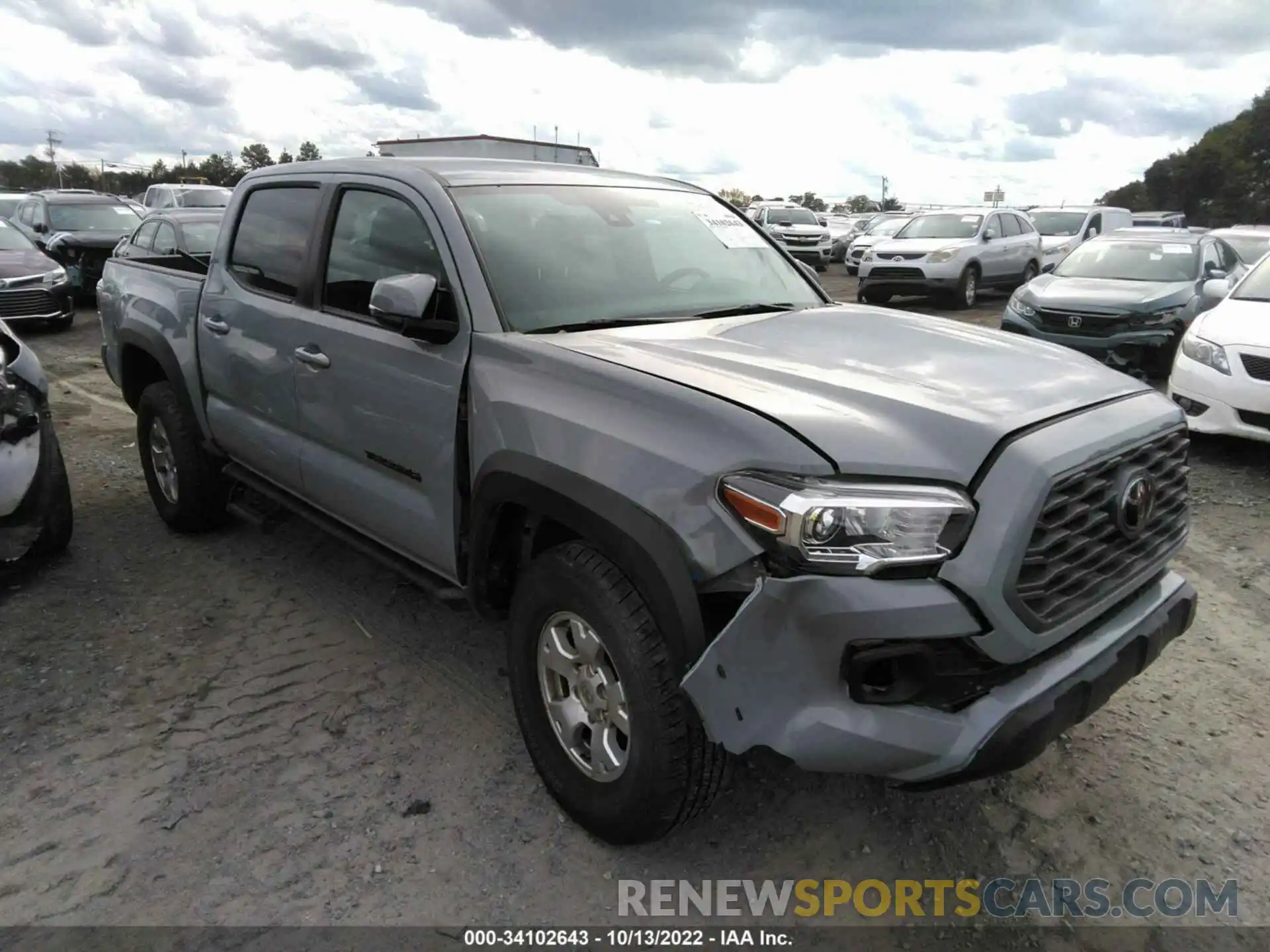 1 Фотография поврежденного автомобиля 3TYCZ5AN3MT045838 TOYOTA TACOMA 4WD 2021