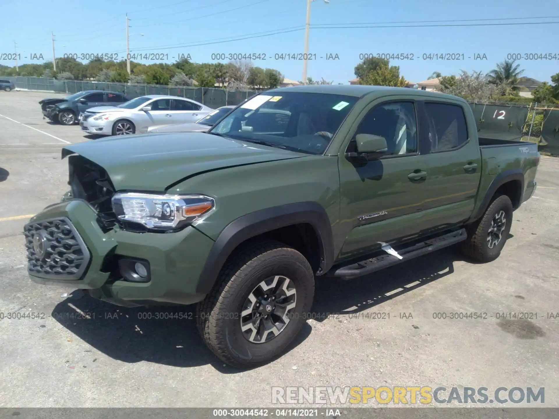 2 Photograph of a damaged car 3TYCZ5AN4MT018275 TOYOTA TACOMA 4WD 2021