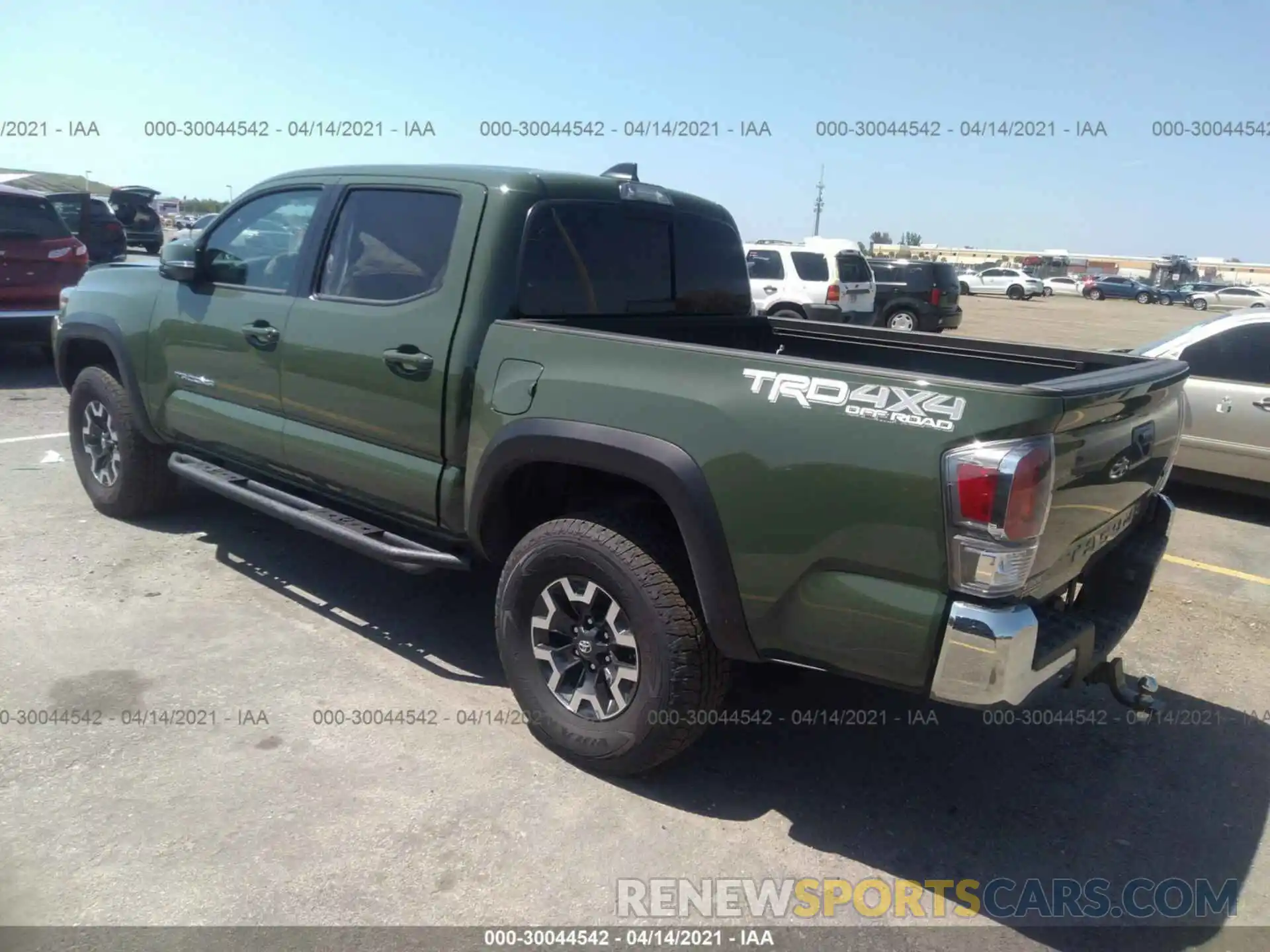 3 Photograph of a damaged car 3TYCZ5AN4MT018275 TOYOTA TACOMA 4WD 2021