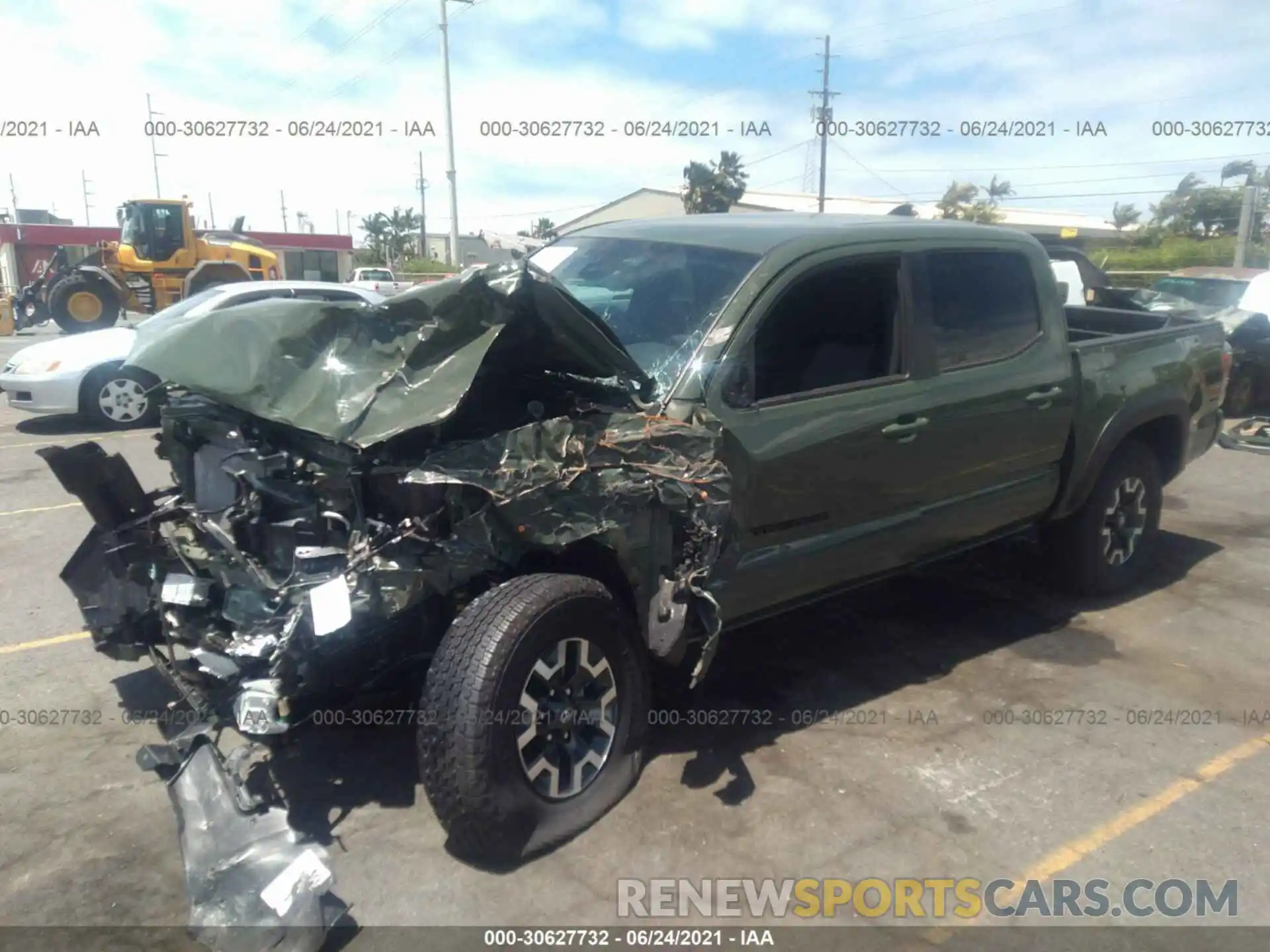 2 Photograph of a damaged car 3TYCZ5AN4MT023783 TOYOTA TACOMA 4WD 2021