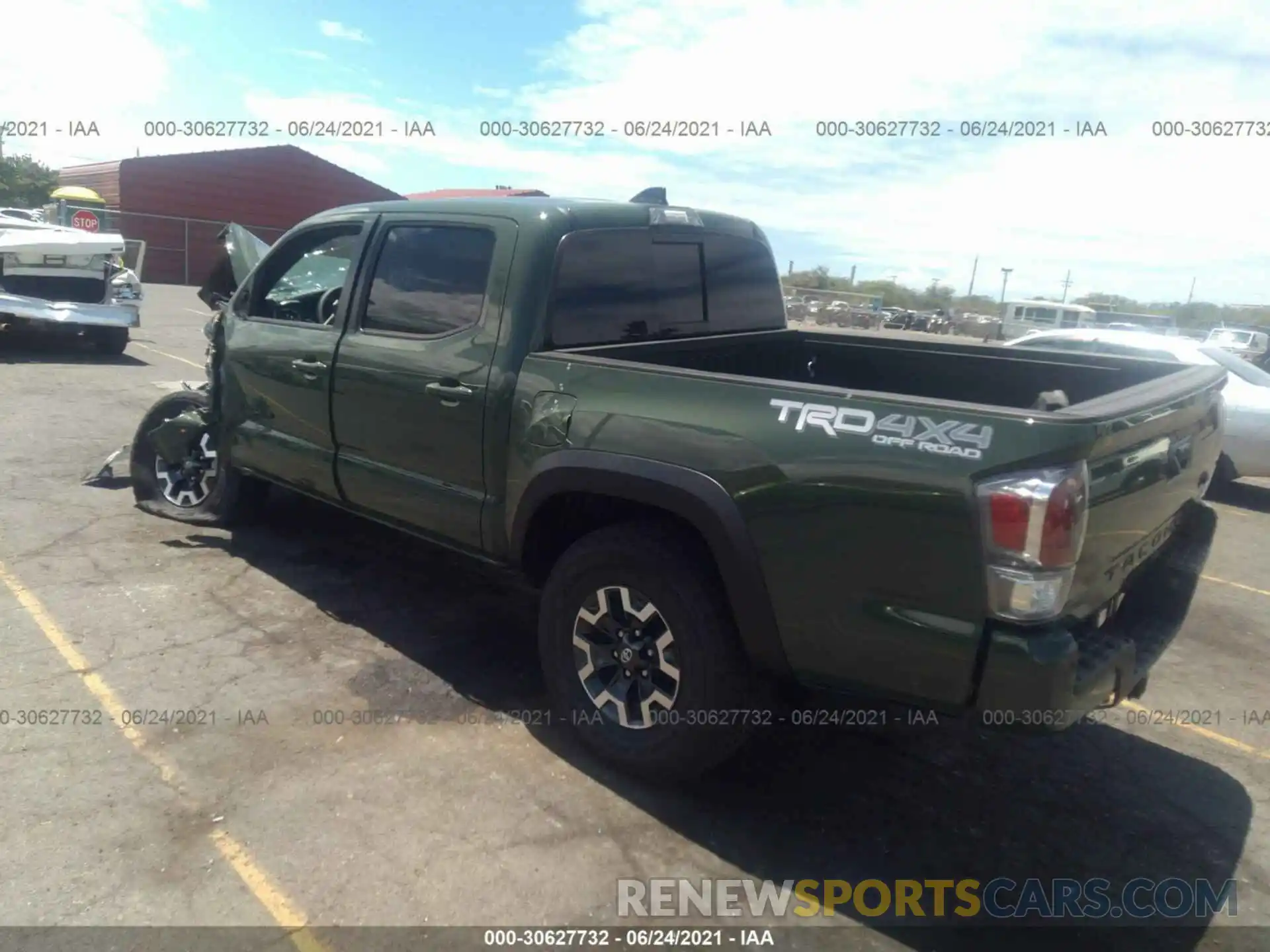 3 Photograph of a damaged car 3TYCZ5AN4MT023783 TOYOTA TACOMA 4WD 2021