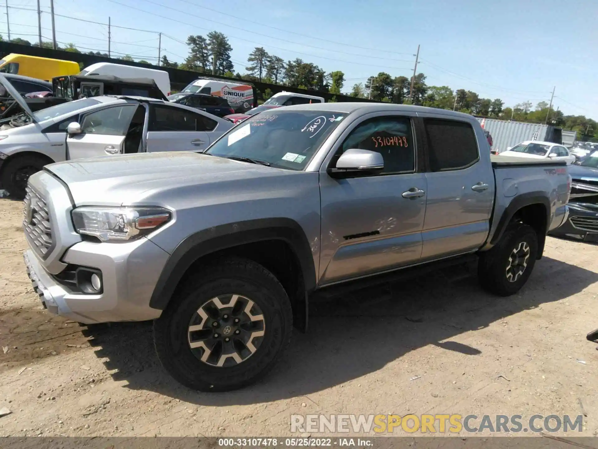 2 Photograph of a damaged car 3TYCZ5AN4MT035464 TOYOTA TACOMA 4WD 2021