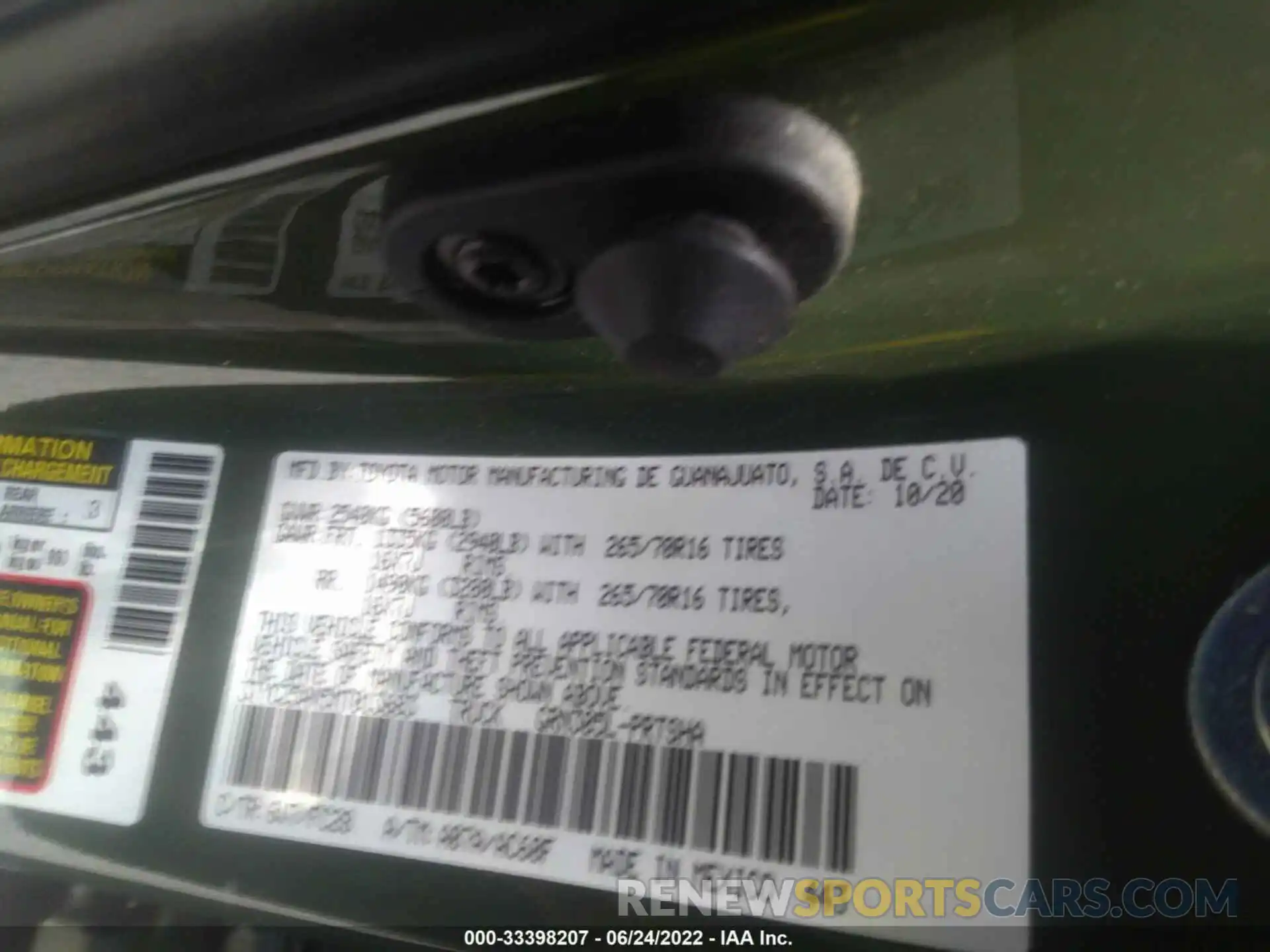 9 Фотография поврежденного автомобиля 3TYCZ5AN5MT013683 TOYOTA TACOMA 4WD 2021