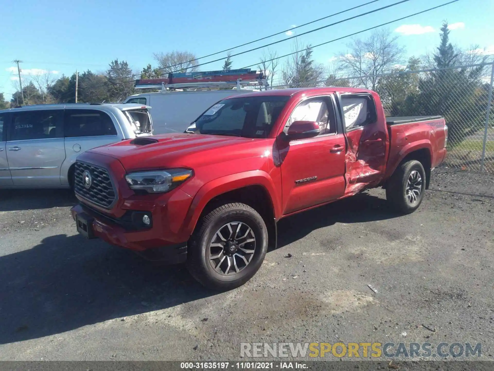 2 Photograph of a damaged car 3TYCZ5AN5MT025333 TOYOTA TACOMA 4WD 2021