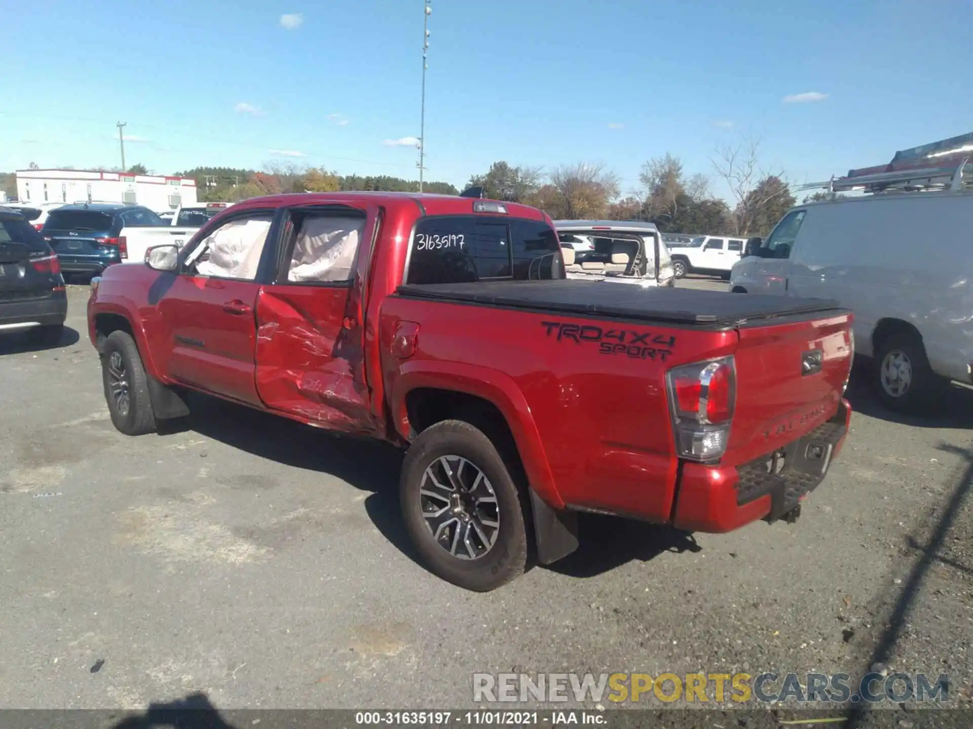 3 Photograph of a damaged car 3TYCZ5AN5MT025333 TOYOTA TACOMA 4WD 2021