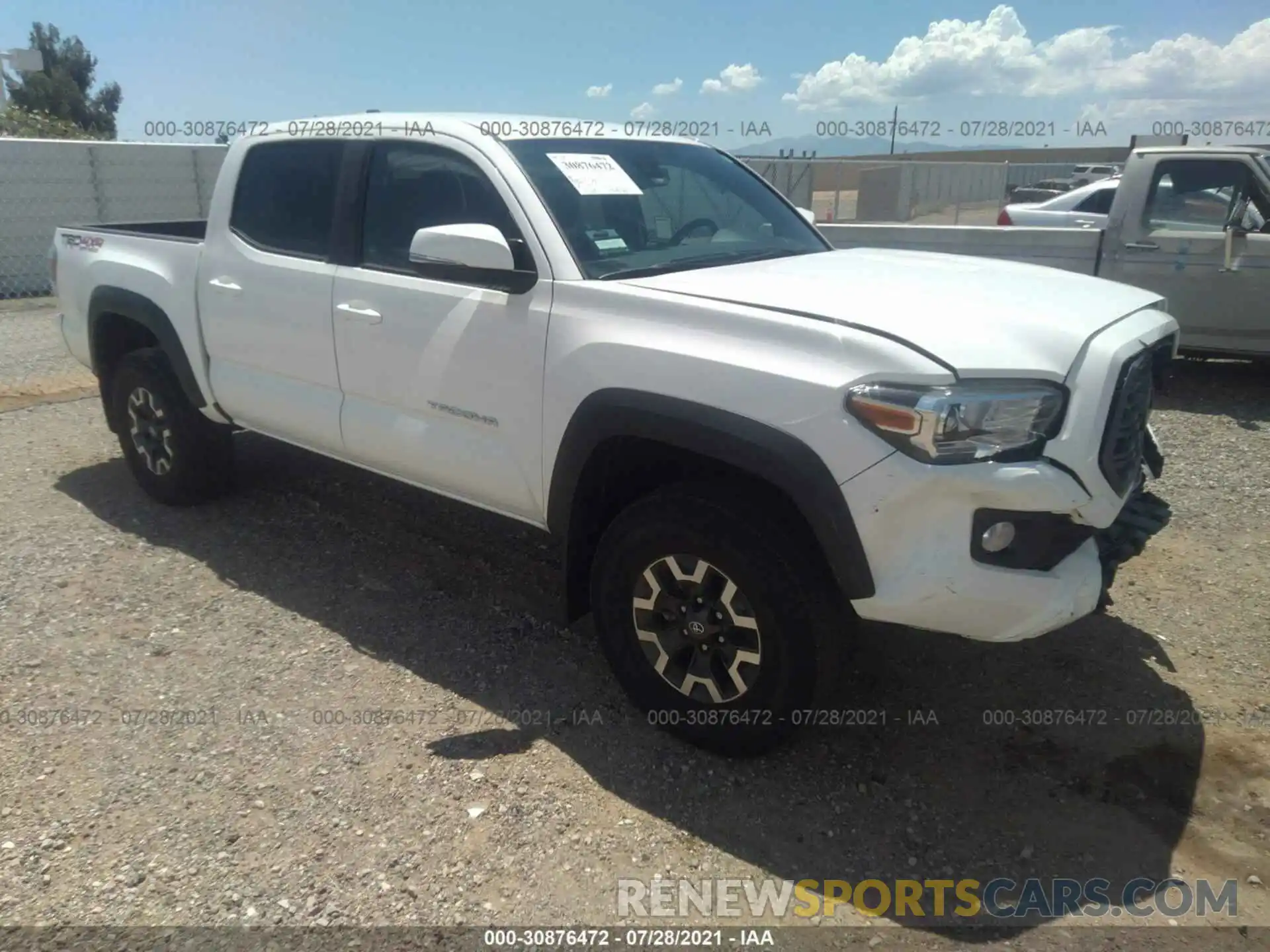 1 Photograph of a damaged car 3TYCZ5AN5MT026353 TOYOTA TACOMA 4WD 2021