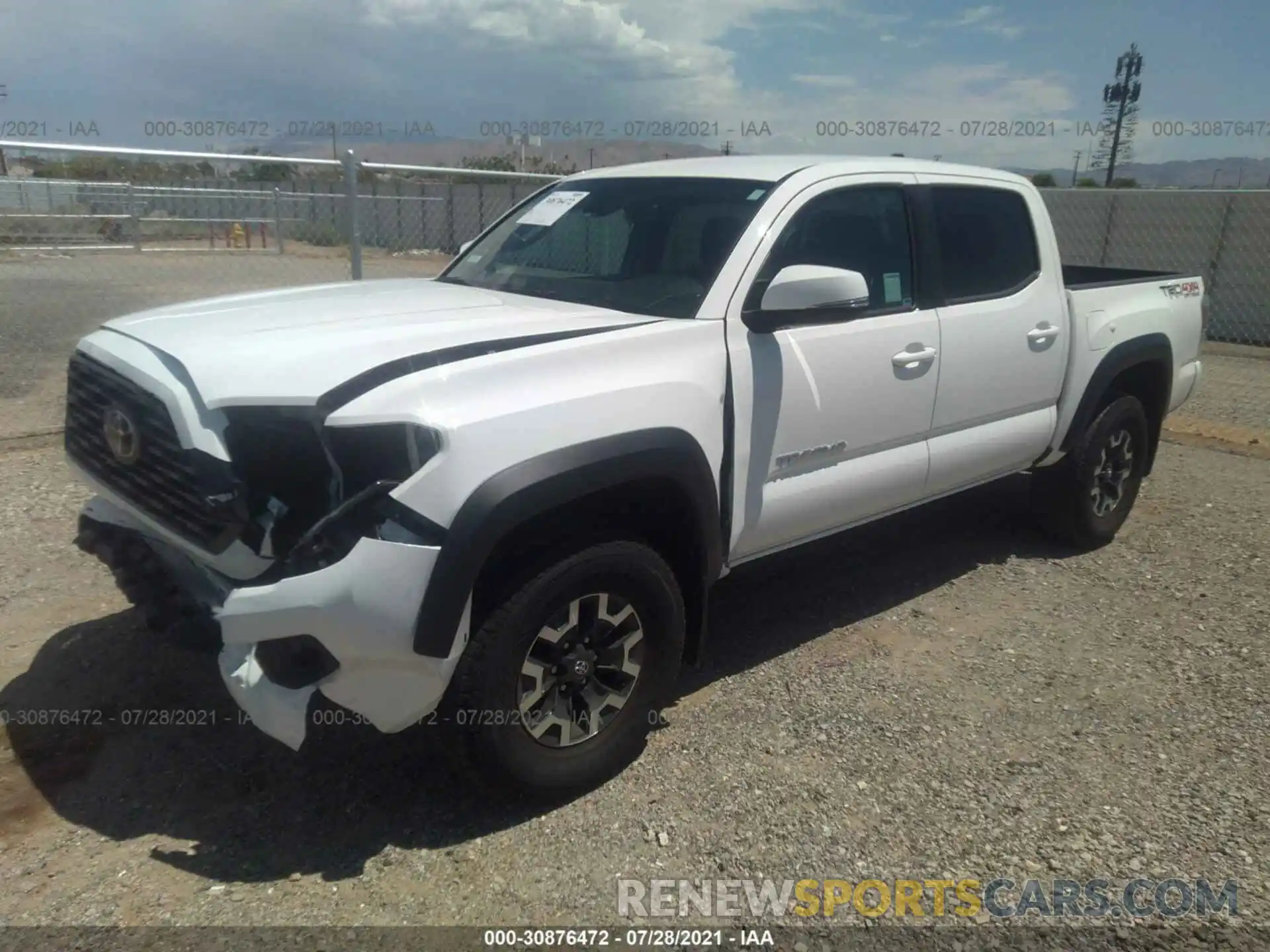 2 Photograph of a damaged car 3TYCZ5AN5MT026353 TOYOTA TACOMA 4WD 2021