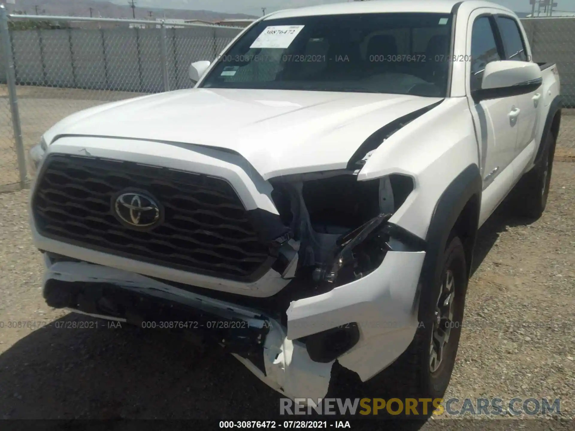 6 Photograph of a damaged car 3TYCZ5AN5MT026353 TOYOTA TACOMA 4WD 2021