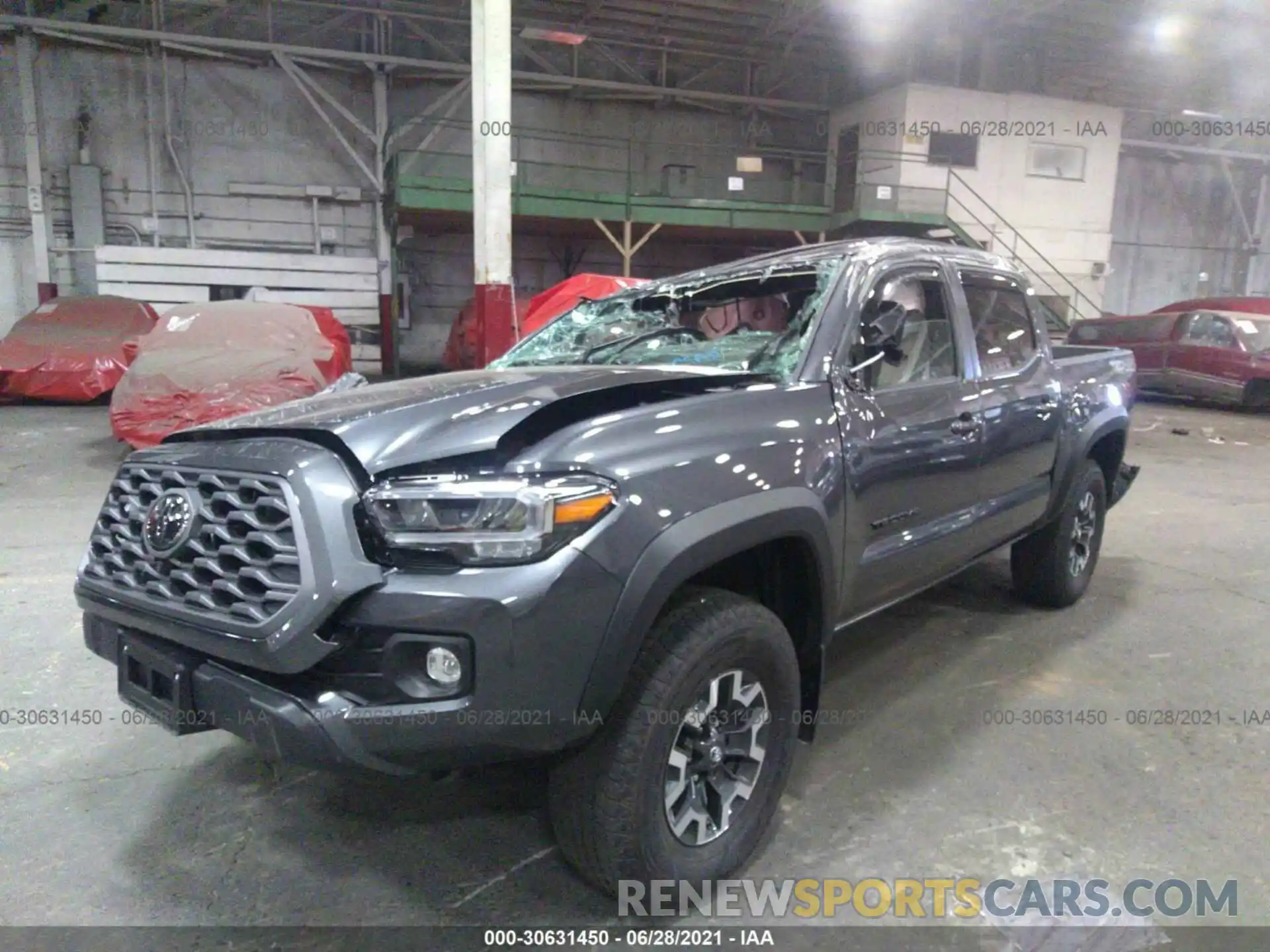 2 Photograph of a damaged car 3TYCZ5AN5MT027003 TOYOTA TACOMA 4WD 2021