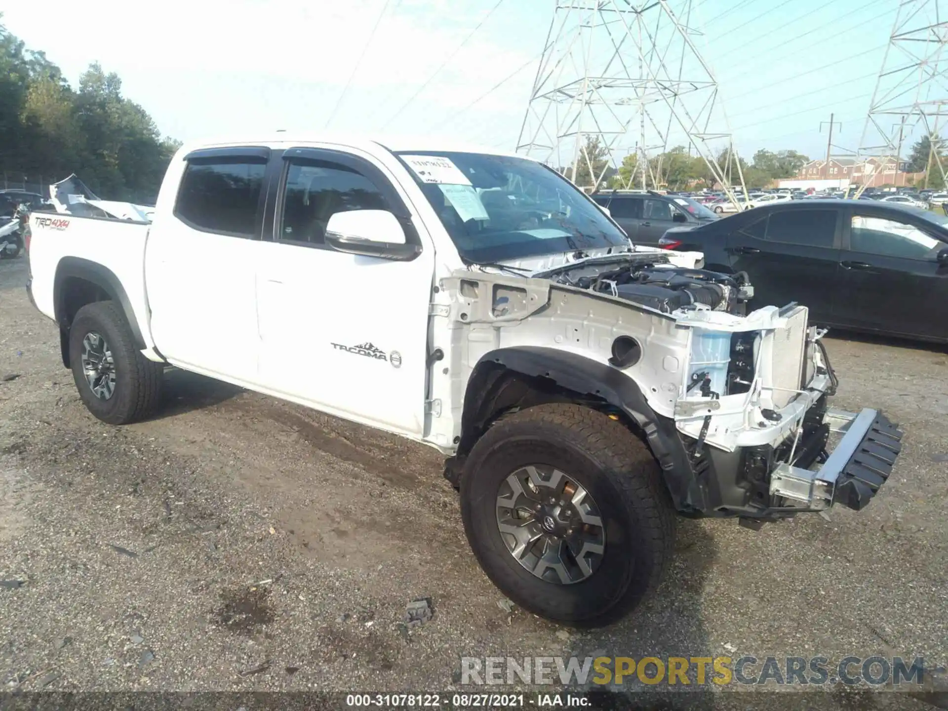 1 Photograph of a damaged car 3TYCZ5AN5MT034100 TOYOTA TACOMA 4WD 2021