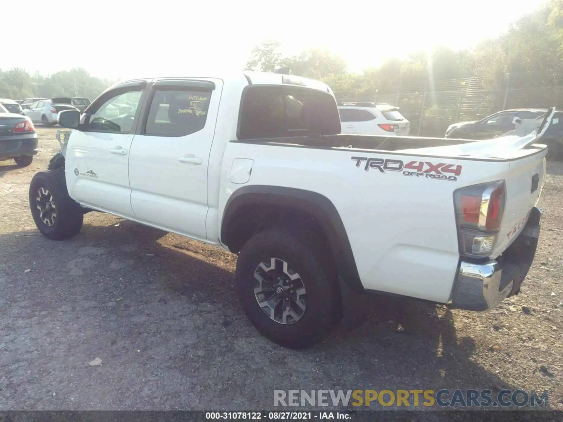 3 Photograph of a damaged car 3TYCZ5AN5MT034100 TOYOTA TACOMA 4WD 2021