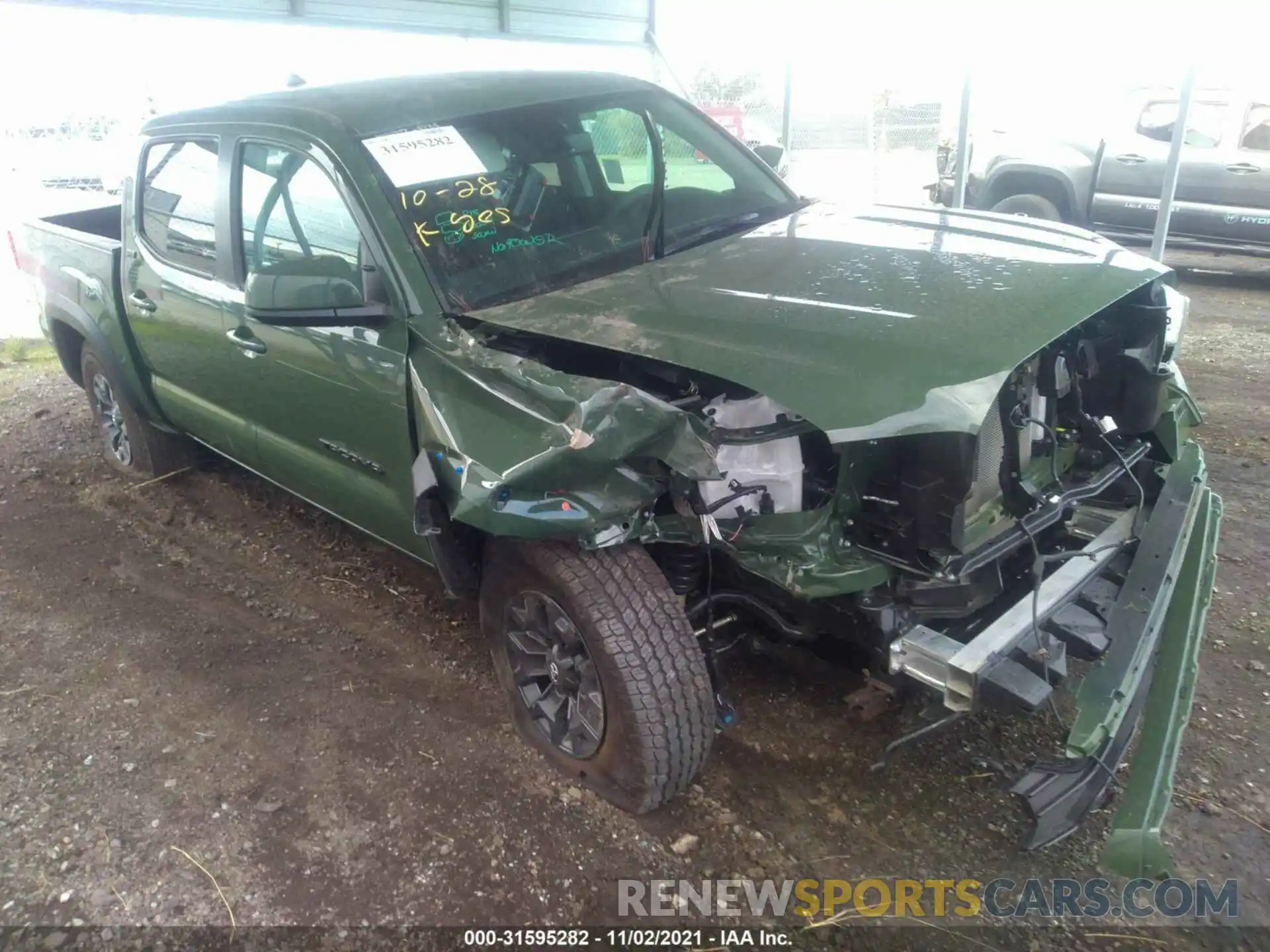 1 Photograph of a damaged car 3TYCZ5AN5MT045906 TOYOTA TACOMA 4WD 2021