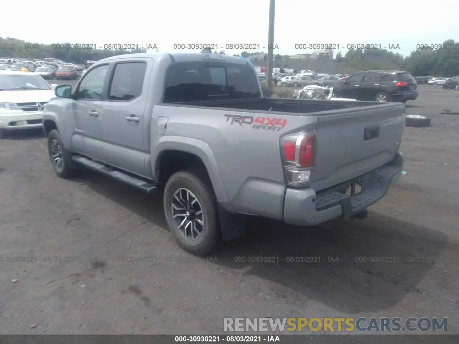 3 Photograph of a damaged car 3TYCZ5AN6MT017080 TOYOTA TACOMA 4WD 2021