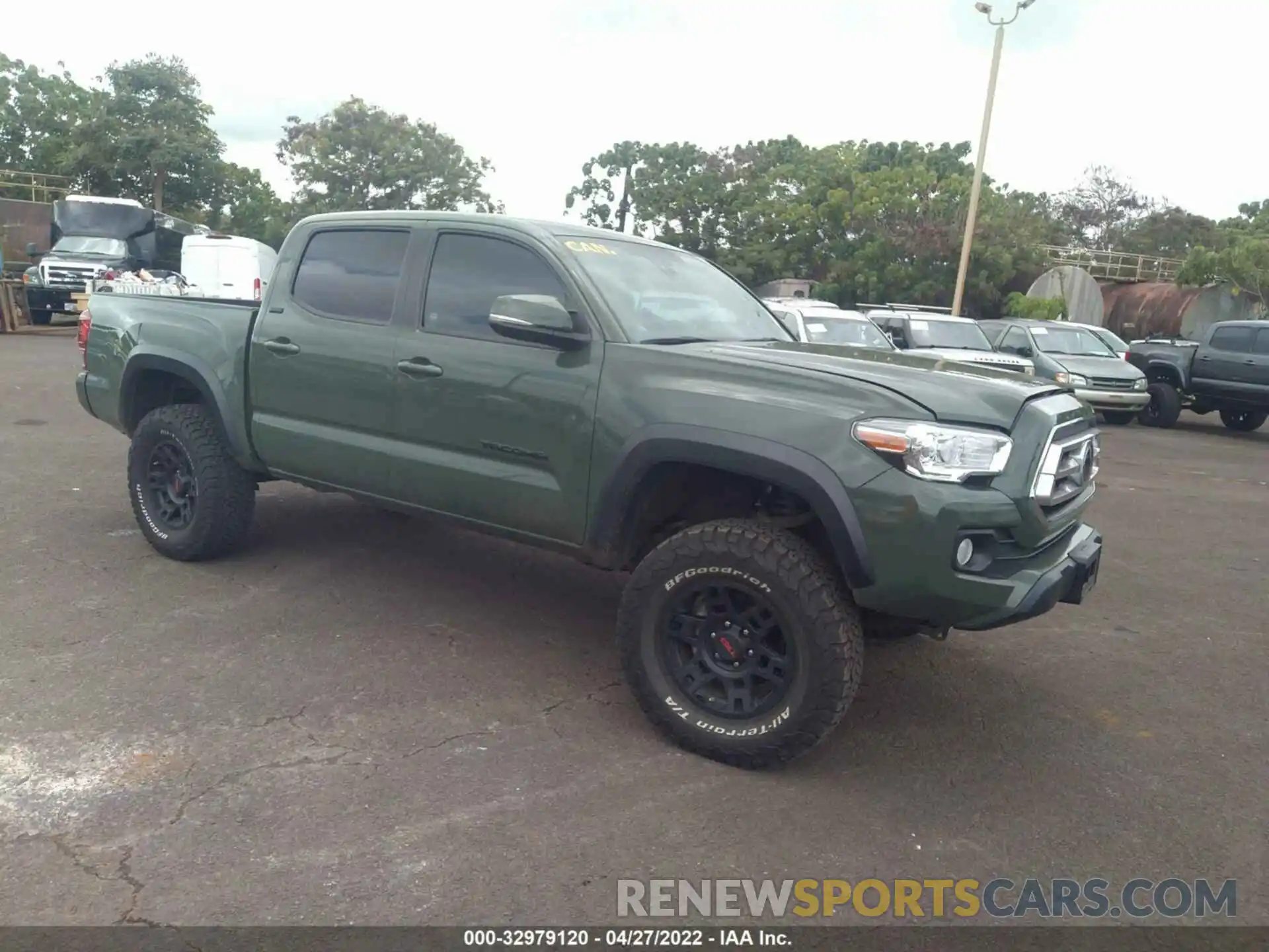 1 Photograph of a damaged car 3TYCZ5AN6MT018486 TOYOTA TACOMA 4WD 2021