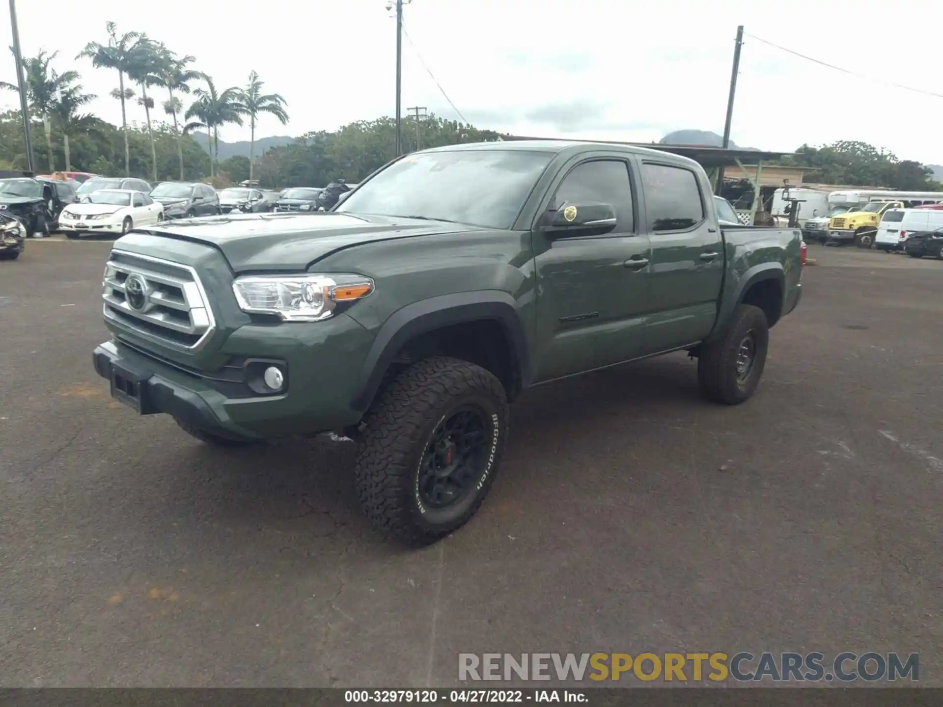 2 Photograph of a damaged car 3TYCZ5AN6MT018486 TOYOTA TACOMA 4WD 2021