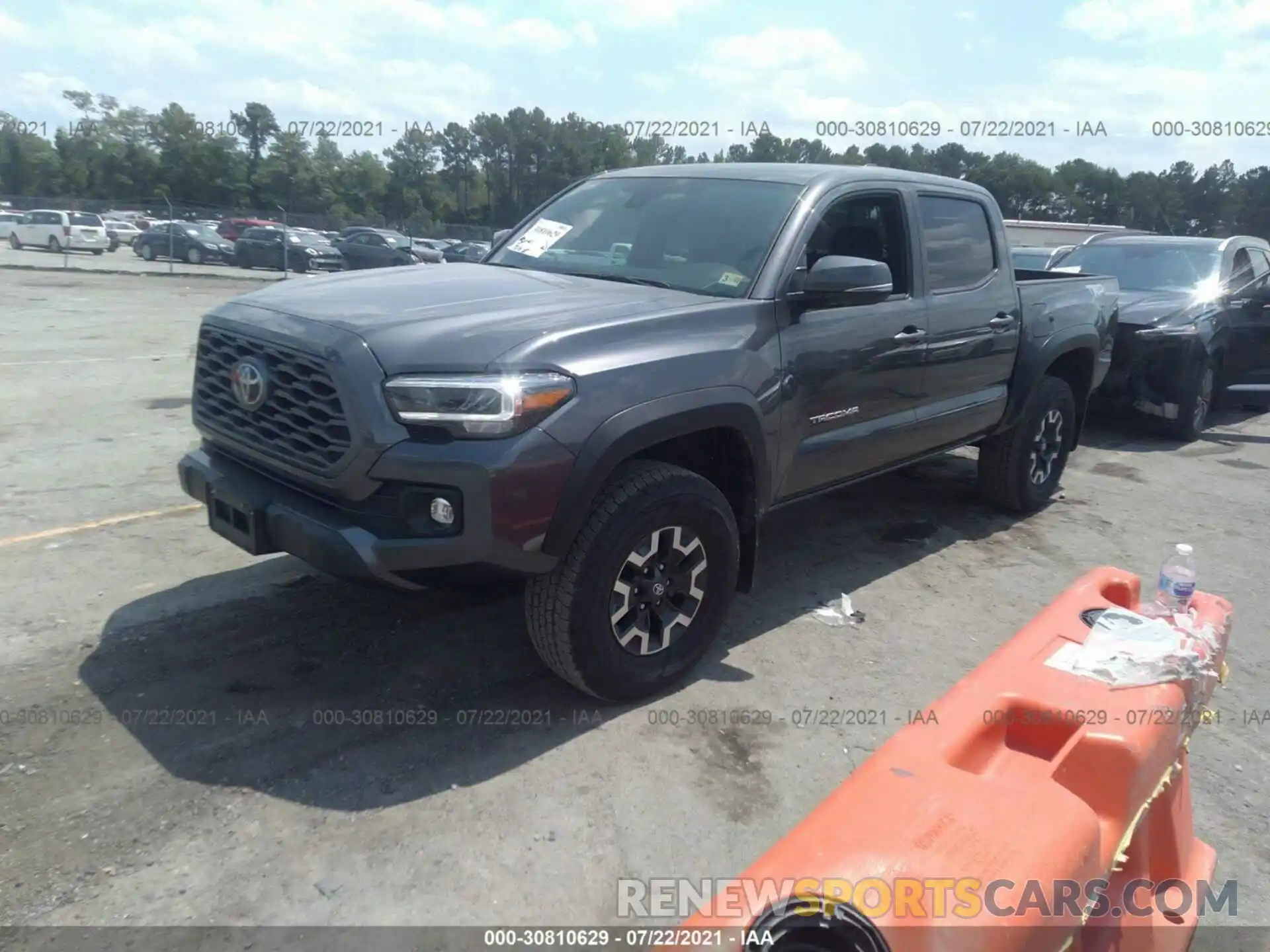 2 Photograph of a damaged car 3TYCZ5AN6MT026894 TOYOTA TACOMA 4WD 2021