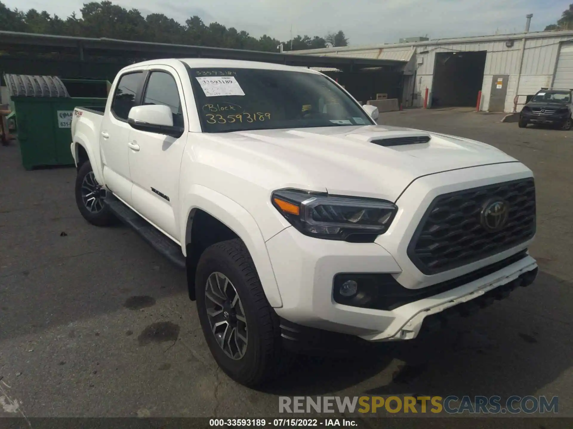 1 Photograph of a damaged car 3TYCZ5AN7MT019226 TOYOTA TACOMA 4WD 2021