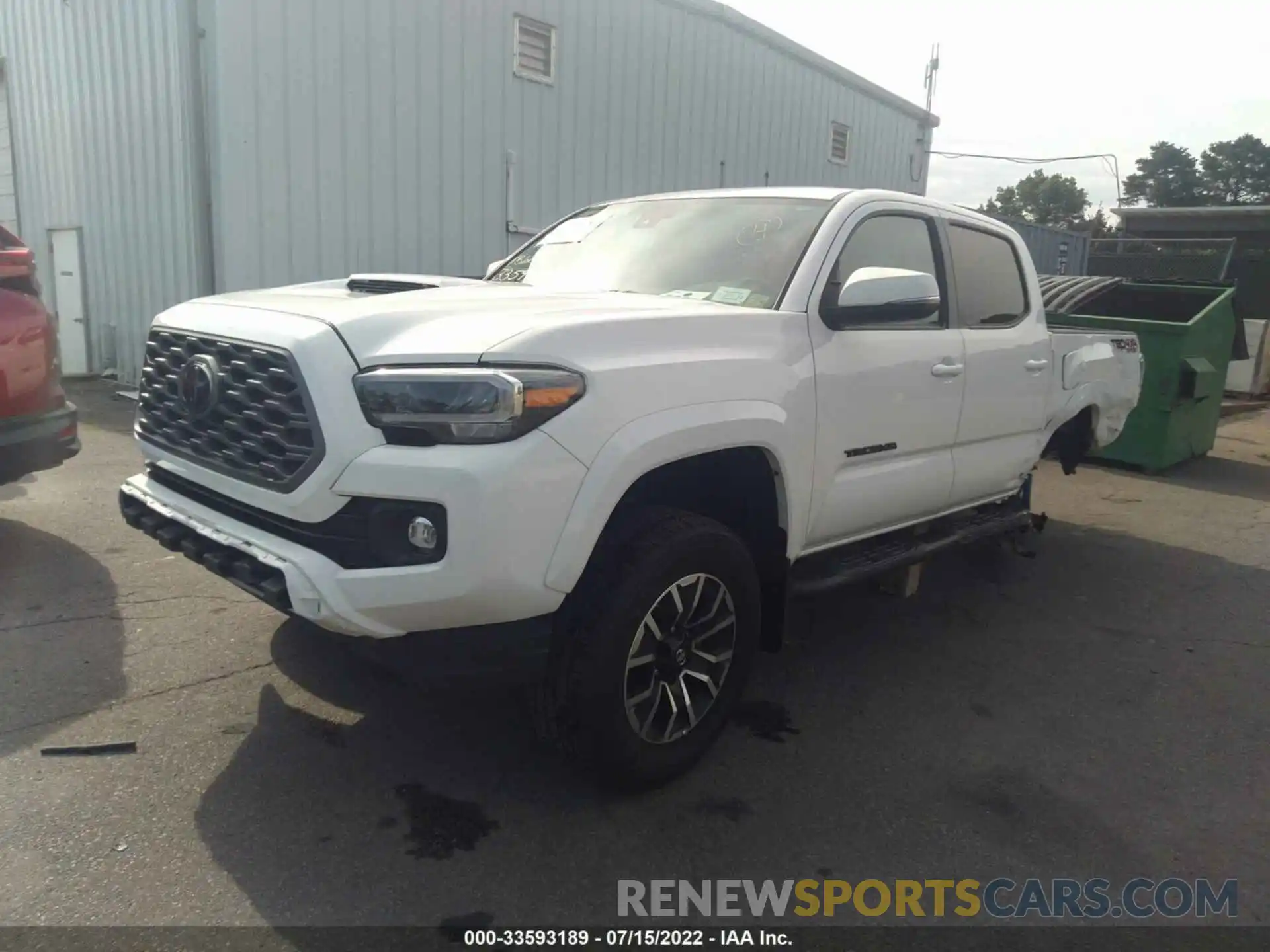 2 Photograph of a damaged car 3TYCZ5AN7MT019226 TOYOTA TACOMA 4WD 2021