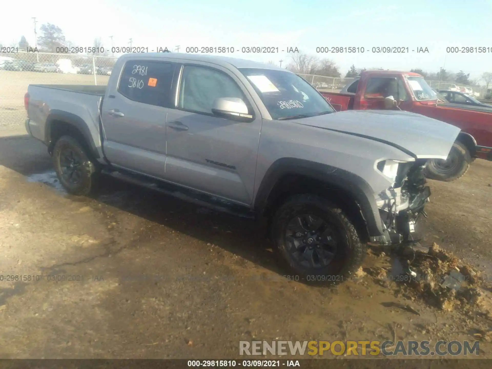 1 Photograph of a damaged car 3TYCZ5AN7MT019307 TOYOTA TACOMA 4WD 2021