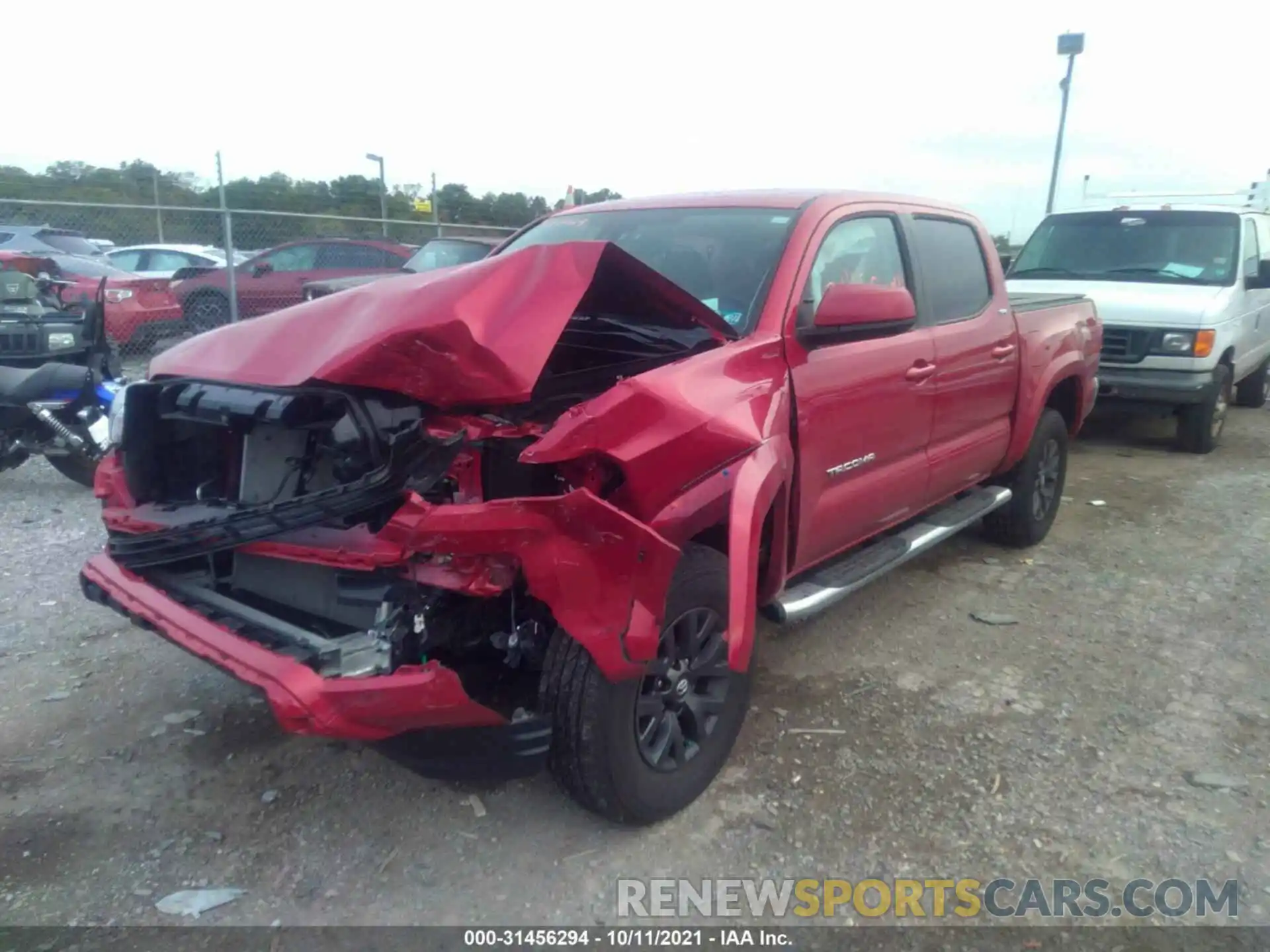 2 Photograph of a damaged car 3TYCZ5AN7MT029268 TOYOTA TACOMA 4WD 2021