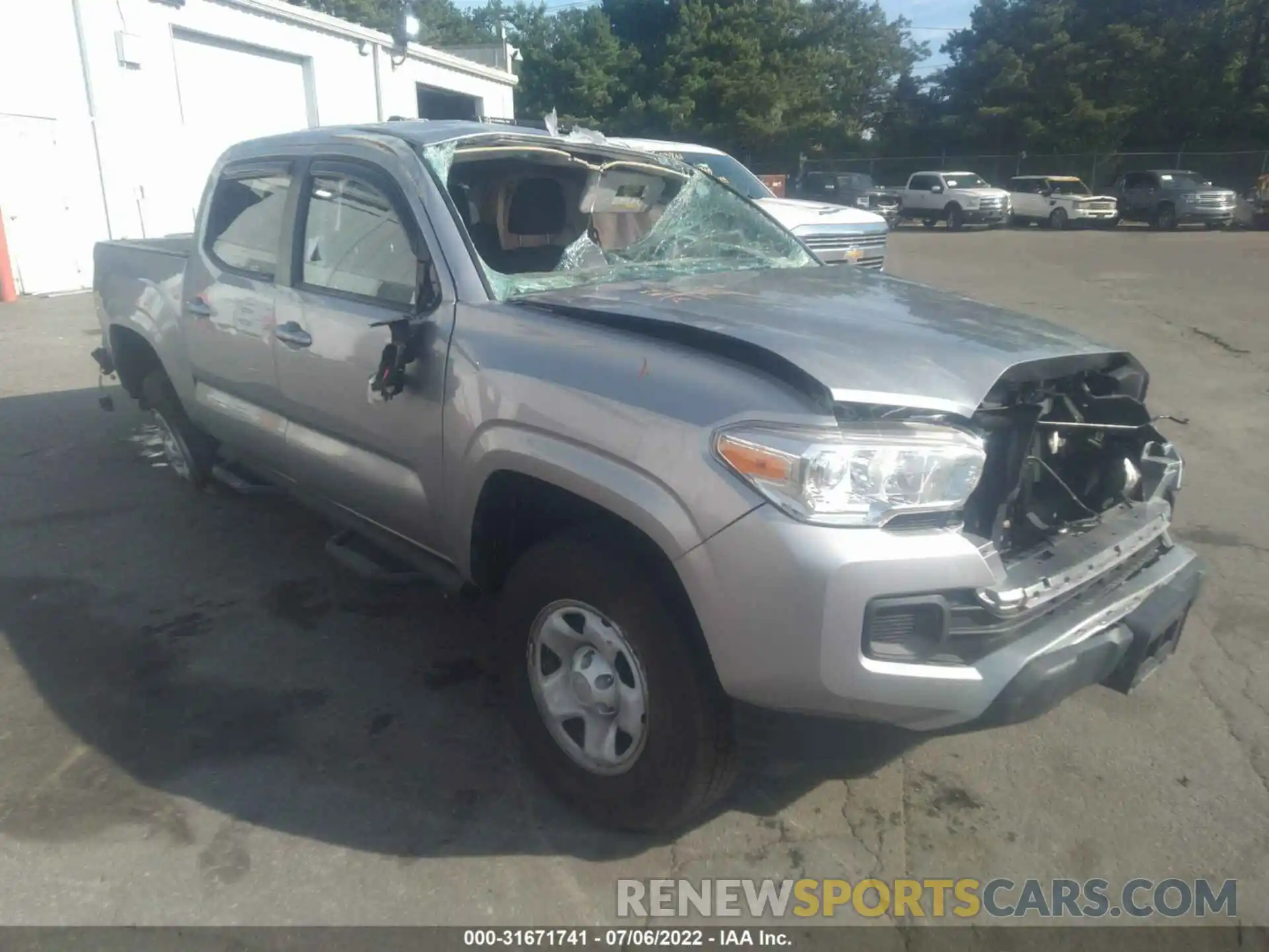 1 Photograph of a damaged car 3TYCZ5AN8MT022457 TOYOTA TACOMA 4WD 2021