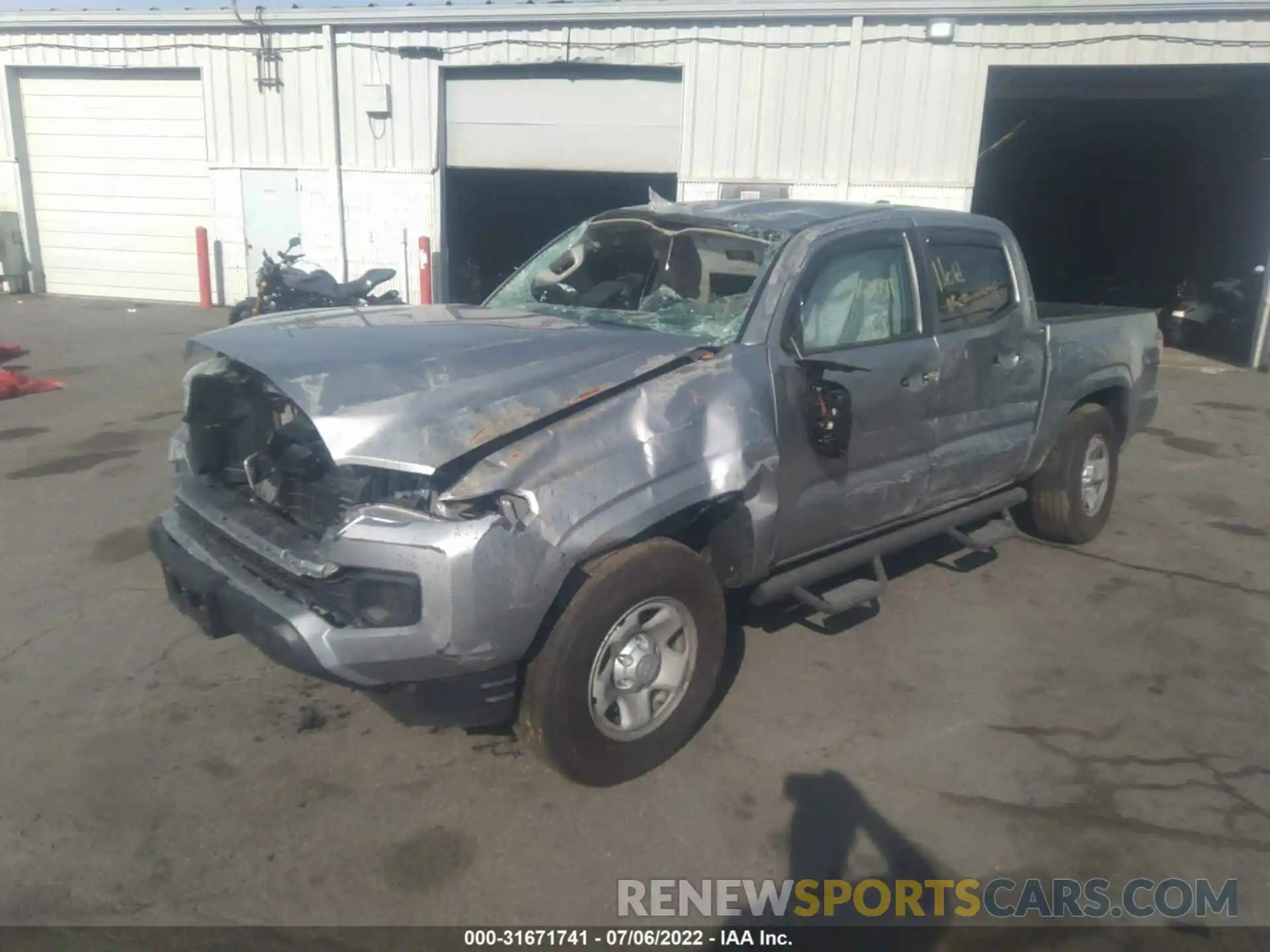 2 Photograph of a damaged car 3TYCZ5AN8MT022457 TOYOTA TACOMA 4WD 2021