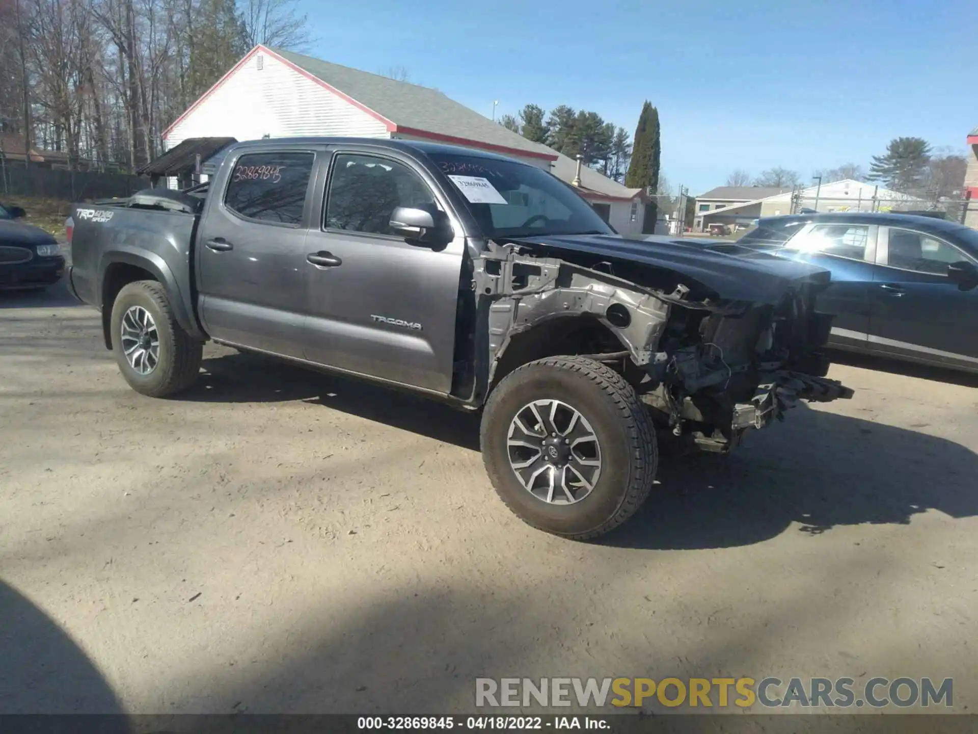 1 Photograph of a damaged car 3TYCZ5AN8MT034222 TOYOTA TACOMA 4WD 2021