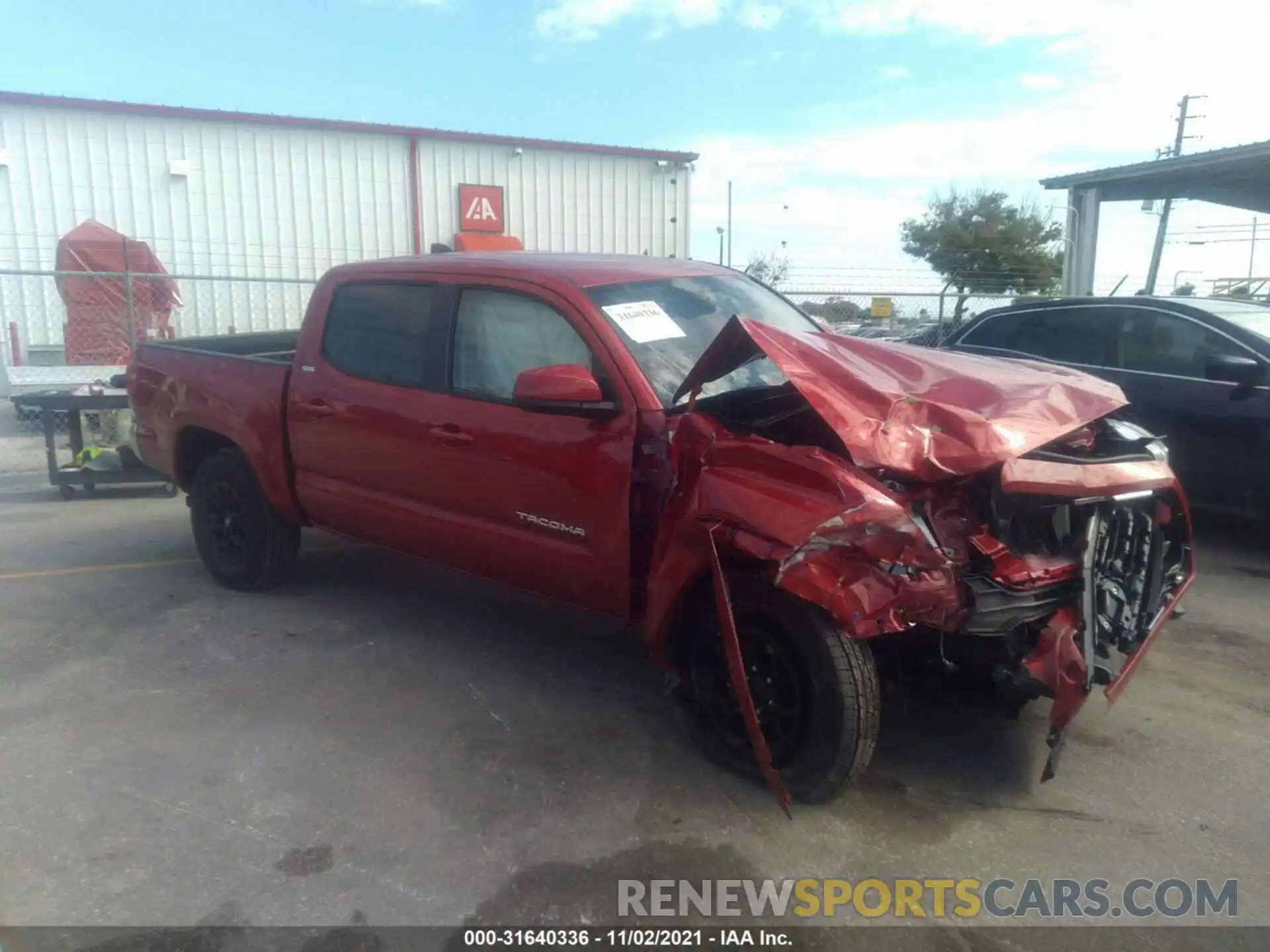 1 Photograph of a damaged car 3TYCZ5AN8MT052168 TOYOTA TACOMA 4WD 2021