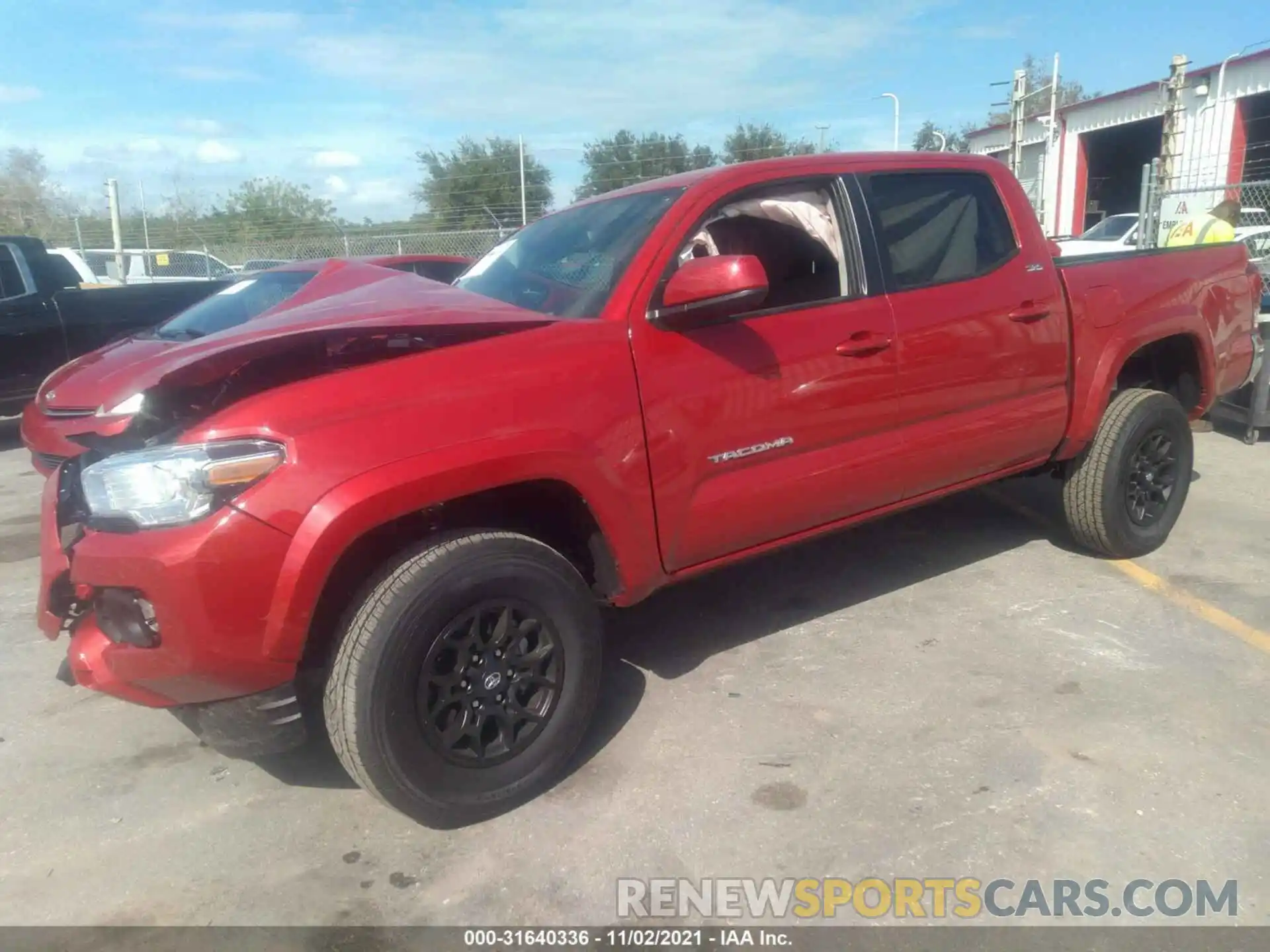 2 Photograph of a damaged car 3TYCZ5AN8MT052168 TOYOTA TACOMA 4WD 2021