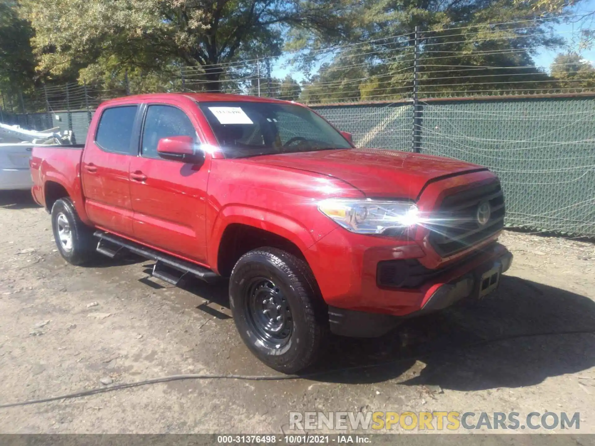 1 Photograph of a damaged car 3TYCZ5AN9MT030194 TOYOTA TACOMA 4WD 2021