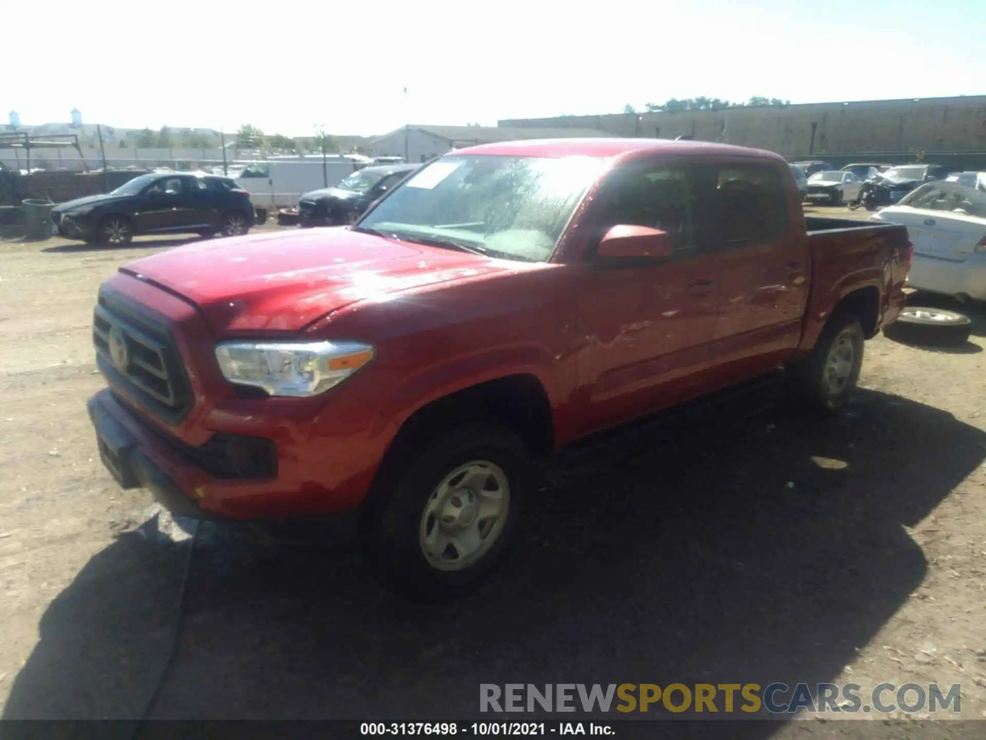 2 Photograph of a damaged car 3TYCZ5AN9MT030194 TOYOTA TACOMA 4WD 2021