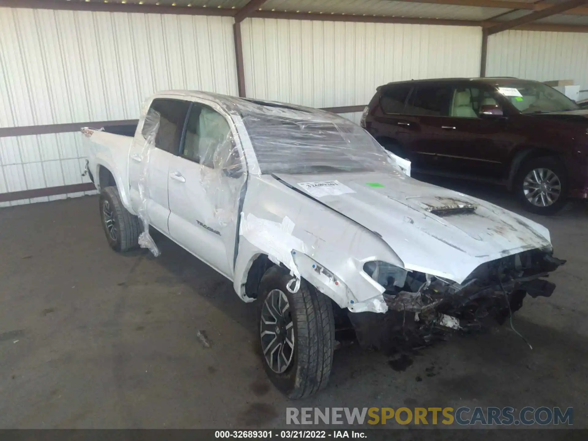 1 Photograph of a damaged car 3TYCZ5ANXMT034870 TOYOTA TACOMA 4WD 2021