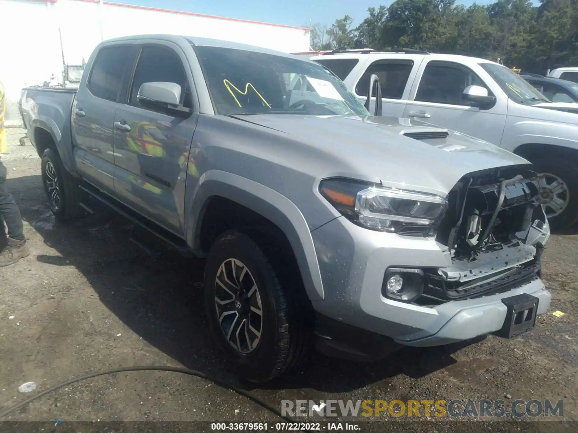 1 Photograph of a damaged car 3TYCZ5ANXMT039986 TOYOTA TACOMA 4WD 2021