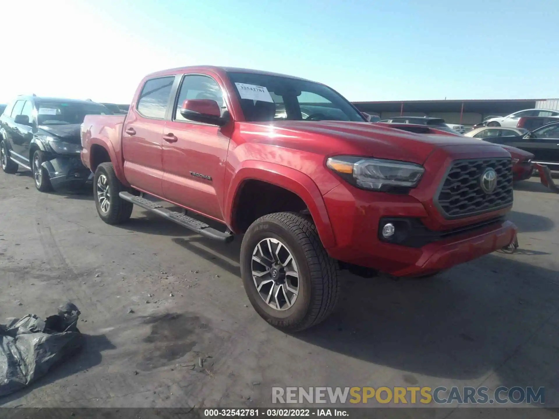 1 Photograph of a damaged car 3TYCZ5ANXMT042564 TOYOTA TACOMA 4WD 2021