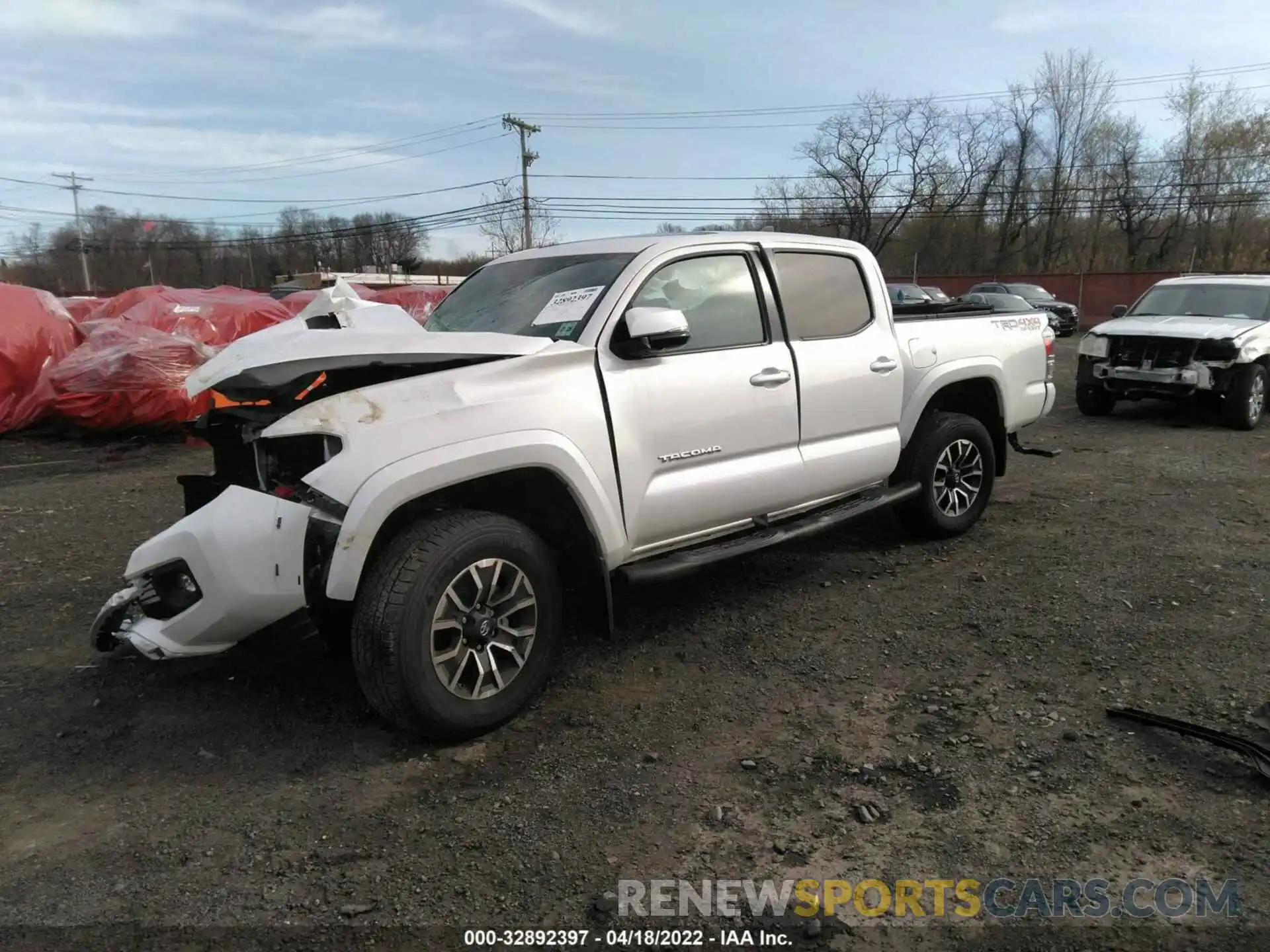 2 Photograph of a damaged car 3TYDZ5BN3MT001308 TOYOTA TACOMA 4WD 2021