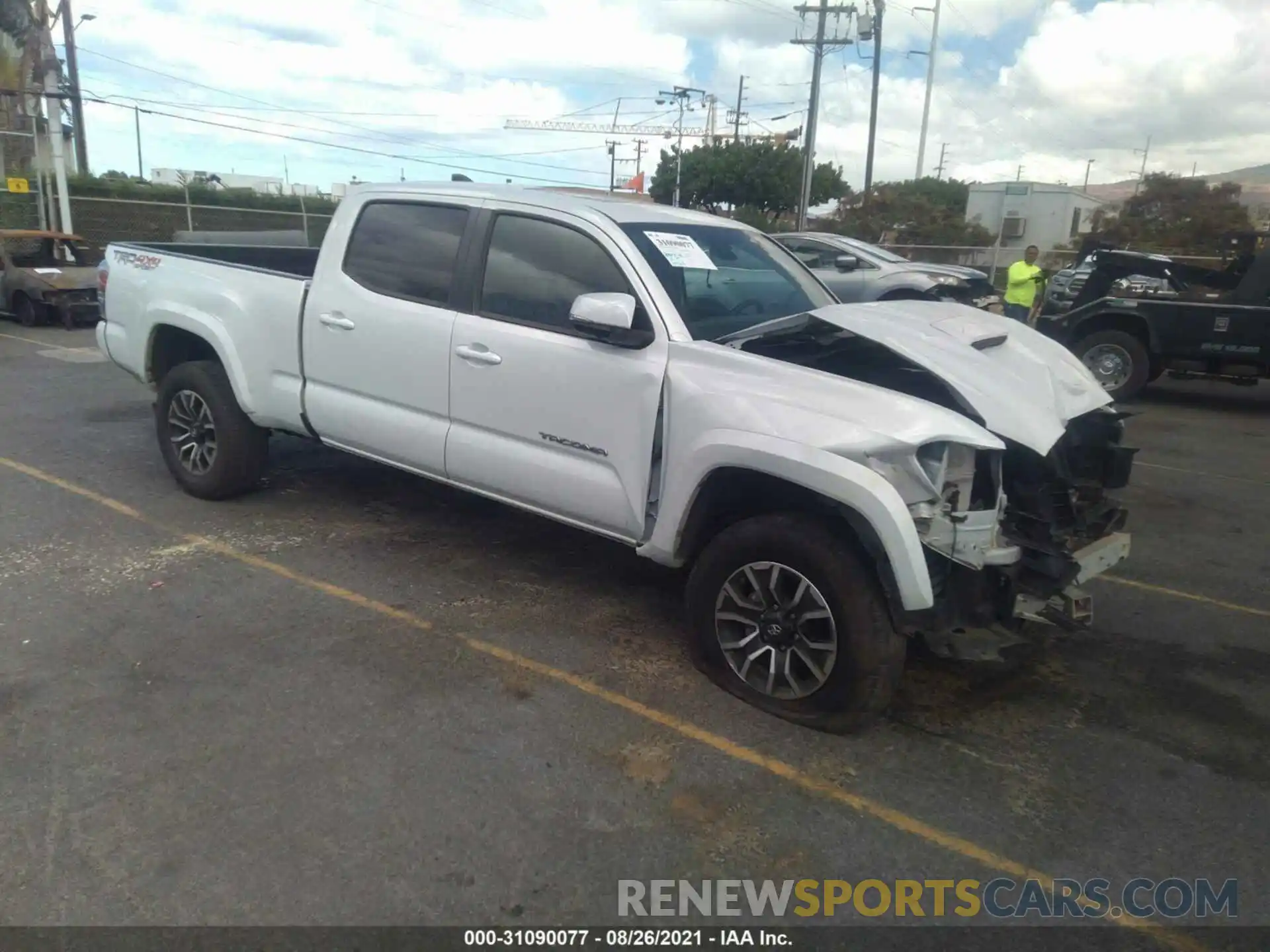 1 Photograph of a damaged car 3TYDZ5BN4MT000586 TOYOTA TACOMA 4WD 2021