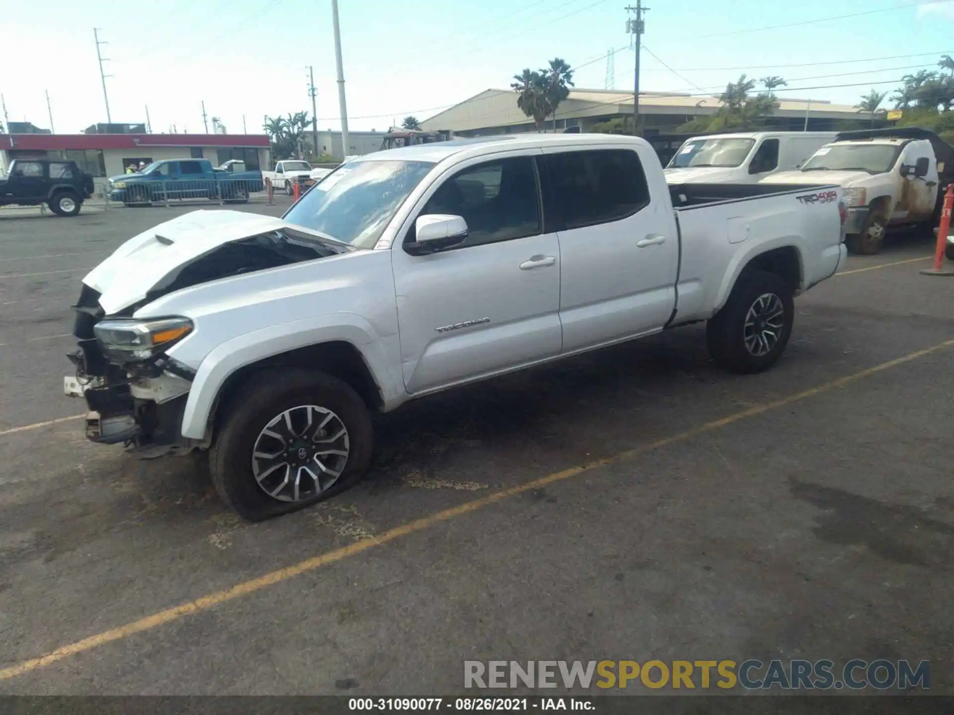 2 Photograph of a damaged car 3TYDZ5BN4MT000586 TOYOTA TACOMA 4WD 2021