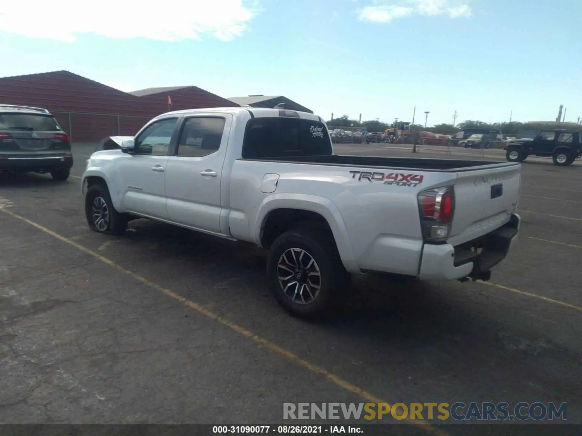 3 Photograph of a damaged car 3TYDZ5BN4MT000586 TOYOTA TACOMA 4WD 2021