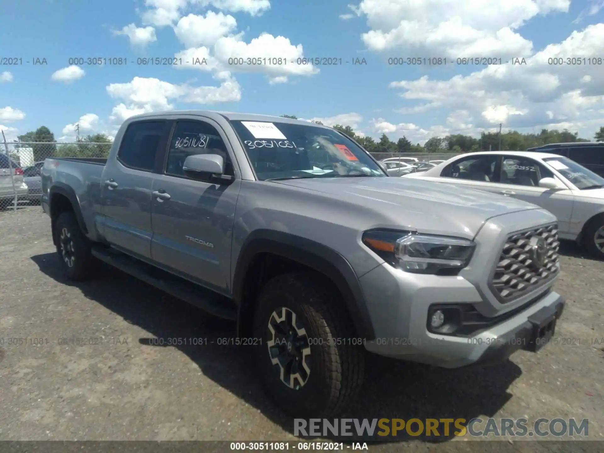 1 Photograph of a damaged car 3TYDZ5BN4MT001401 TOYOTA TACOMA 4WD 2021