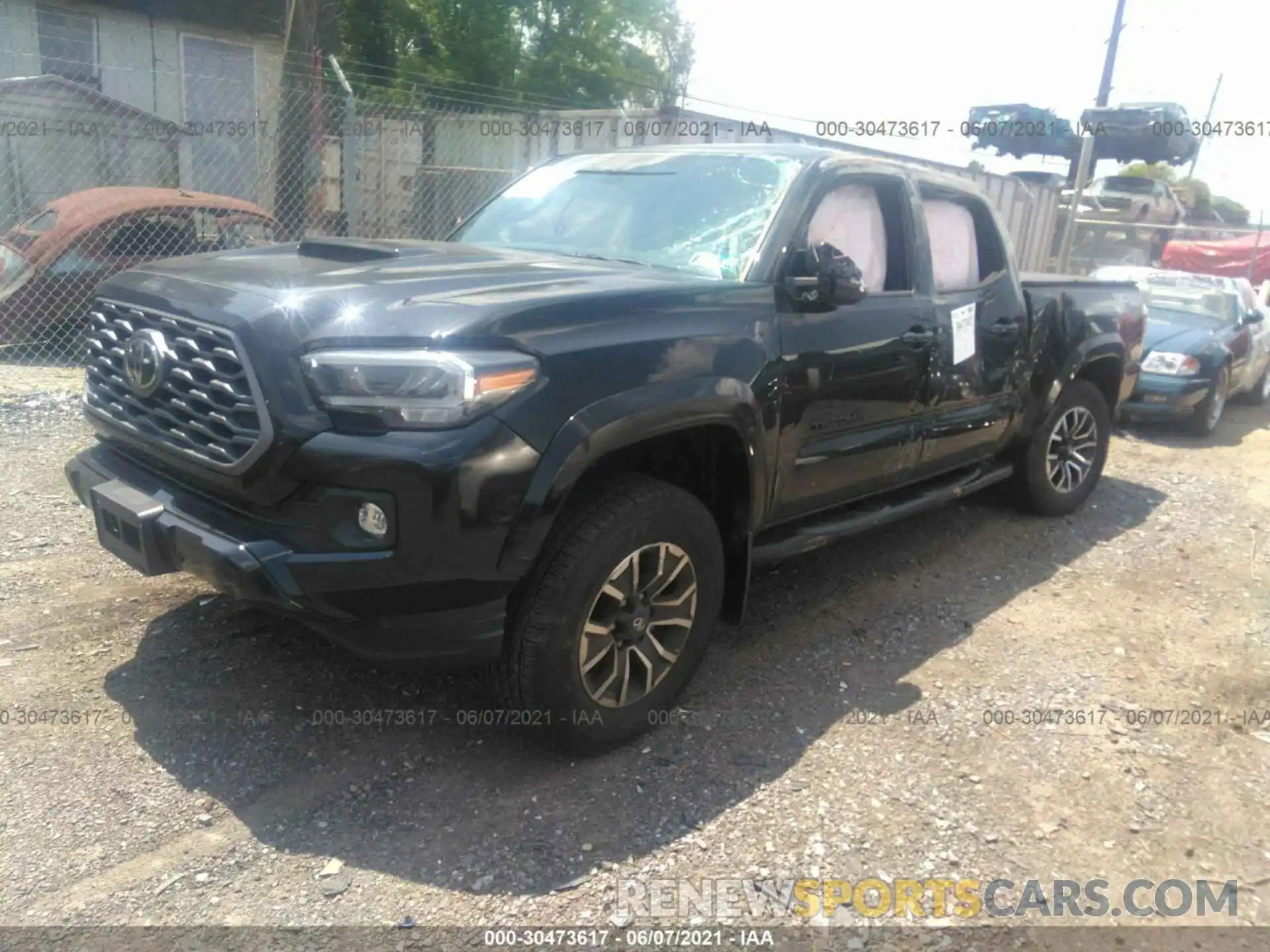 2 Photograph of a damaged car 3TYDZ5BN5MT001519 TOYOTA TACOMA 4WD 2021