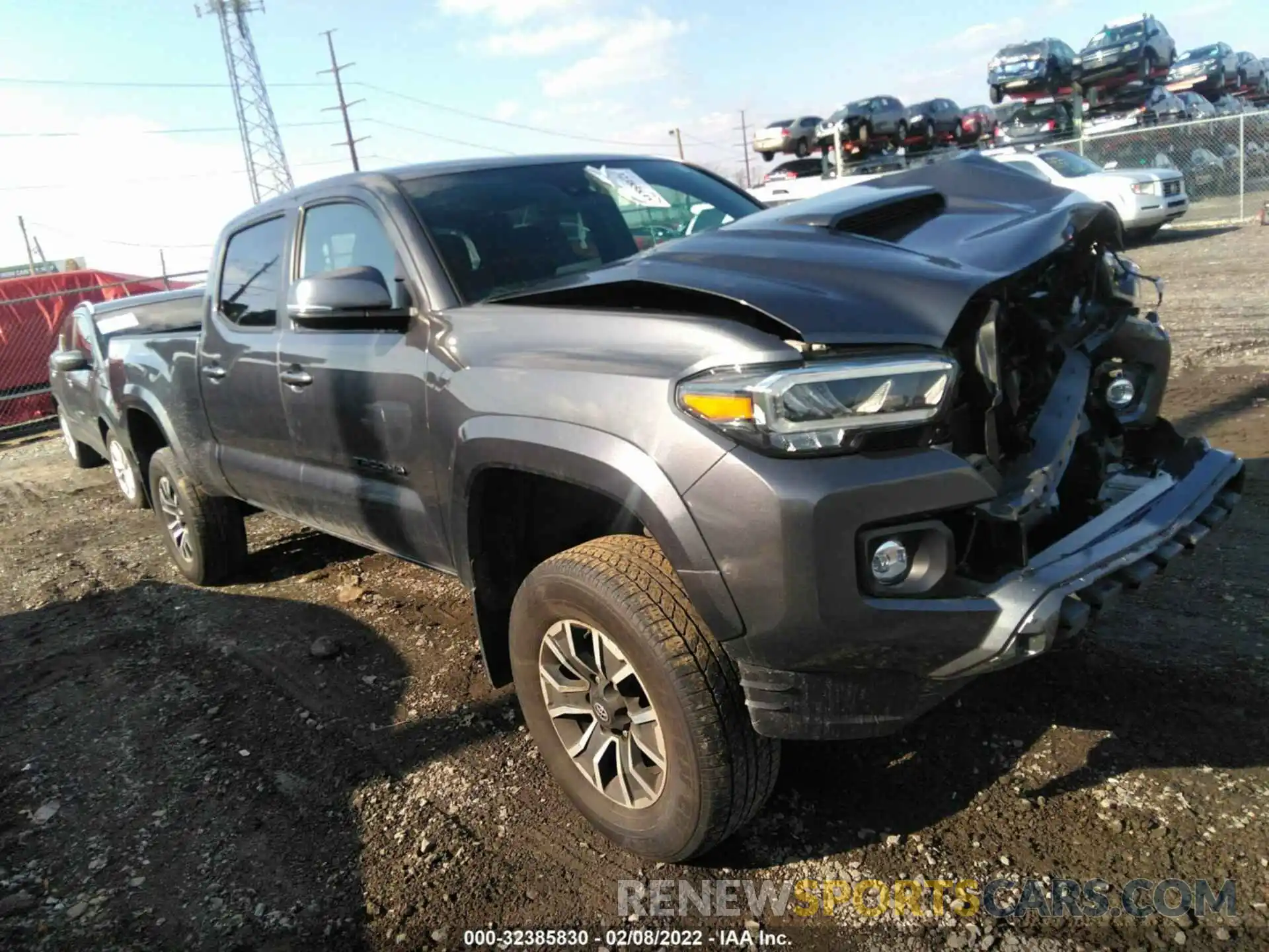 1 Photograph of a damaged car 3TYDZ5BN7MT000565 TOYOTA TACOMA 4WD 2021