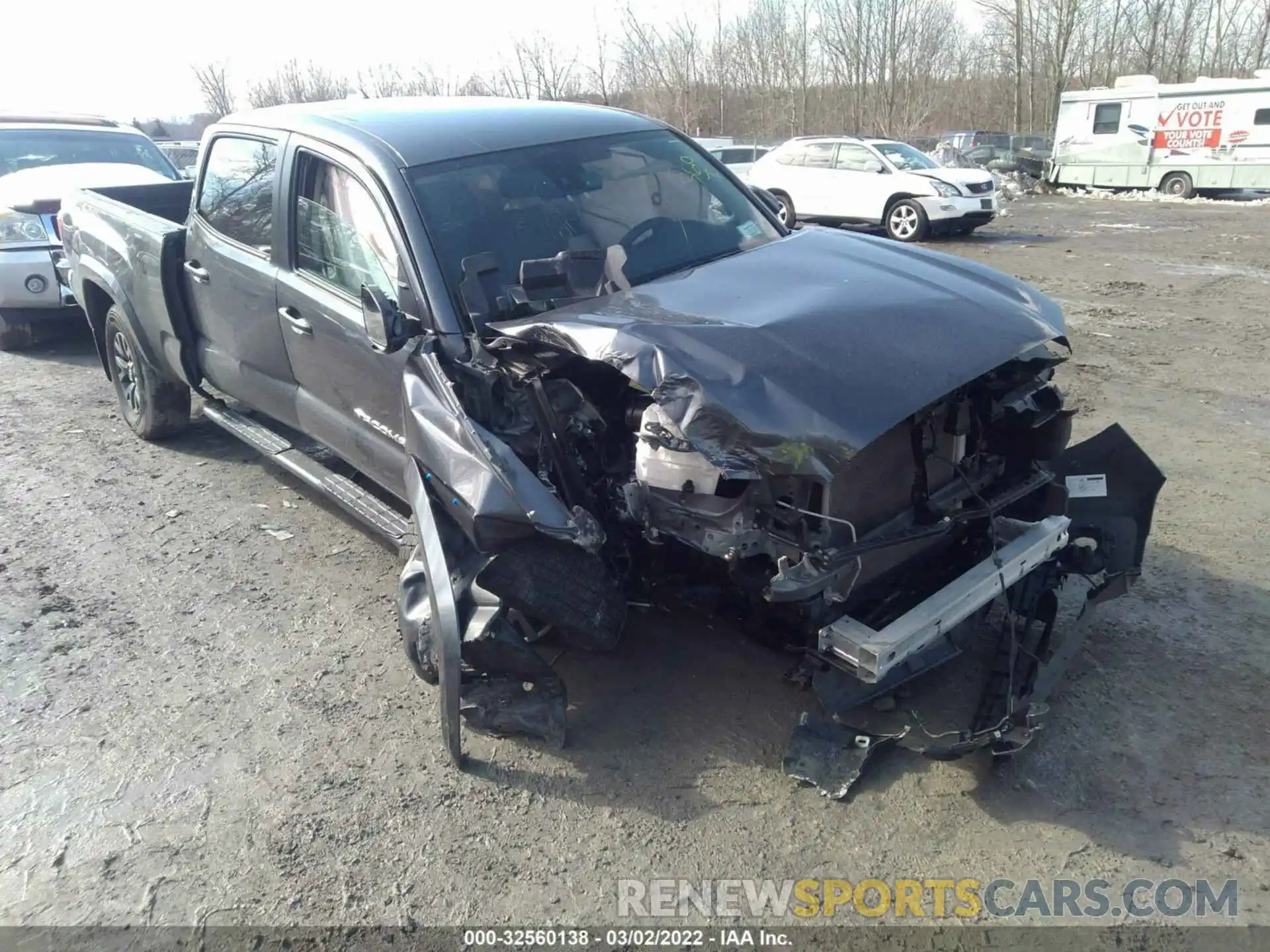 1 Photograph of a damaged car 3TYDZ5BN9MT001832 TOYOTA TACOMA 4WD 2021