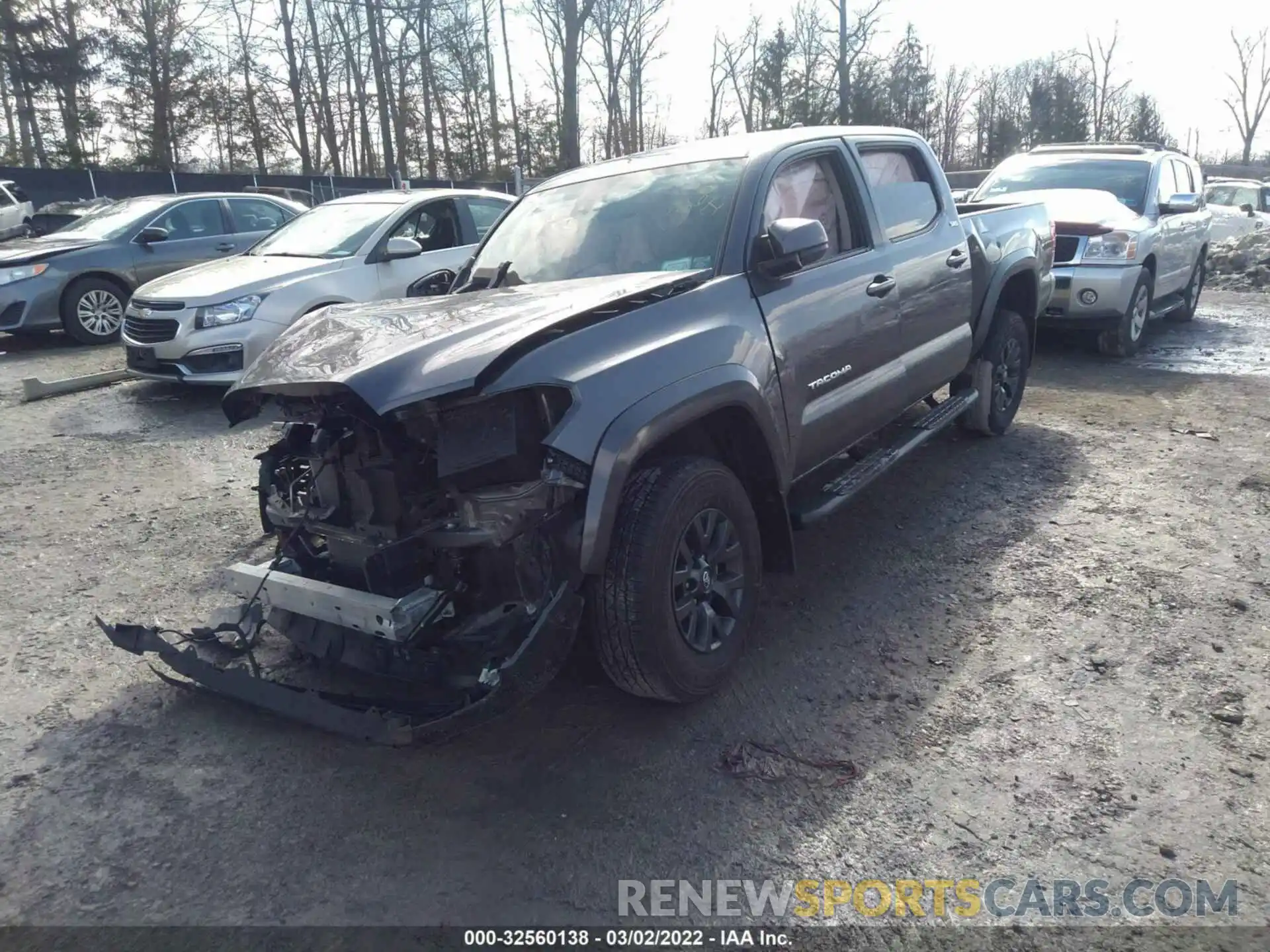 2 Photograph of a damaged car 3TYDZ5BN9MT001832 TOYOTA TACOMA 4WD 2021