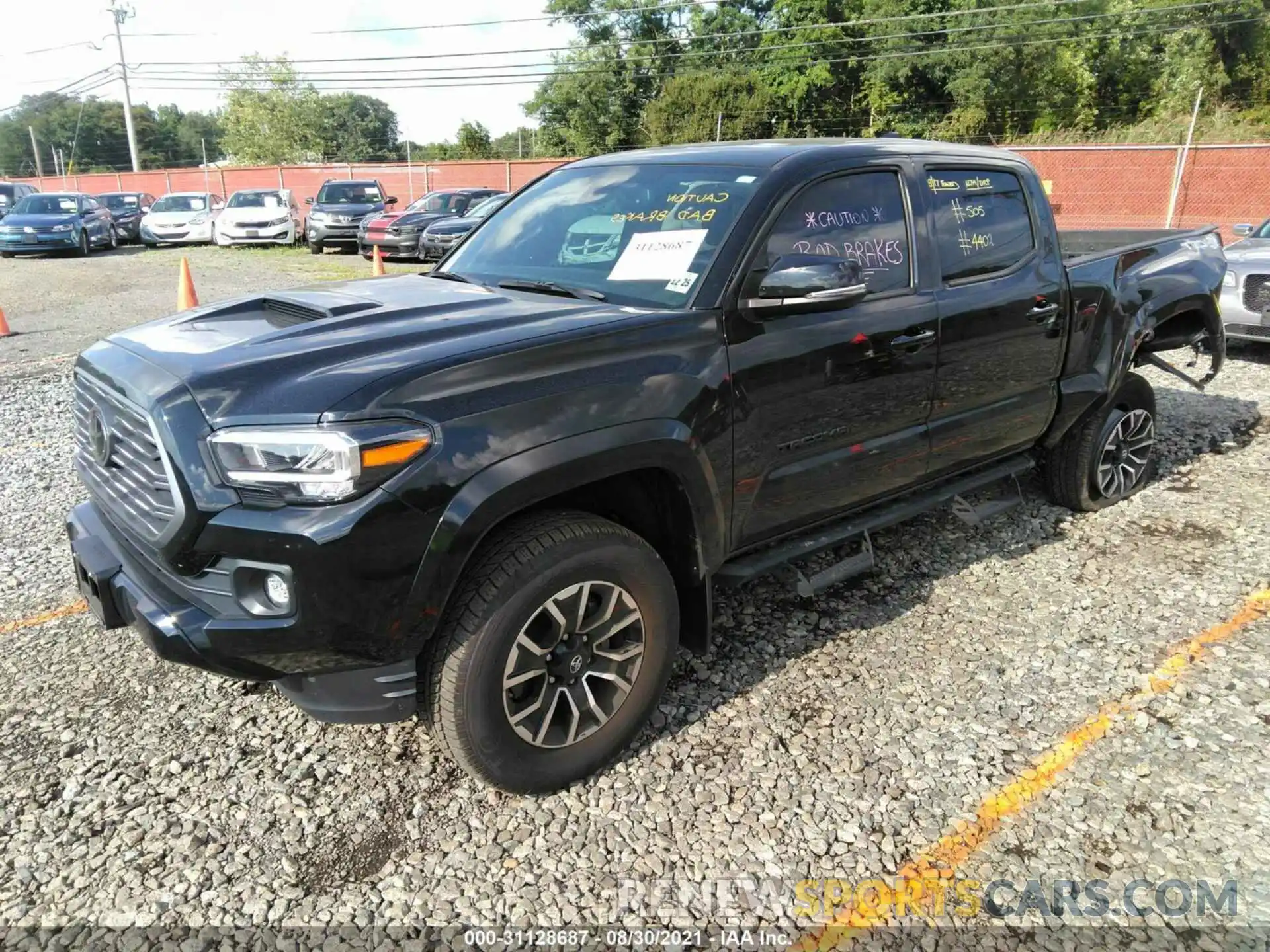 2 Photograph of a damaged car 3TYDZ5BNXMT000656 TOYOTA TACOMA 4WD 2021