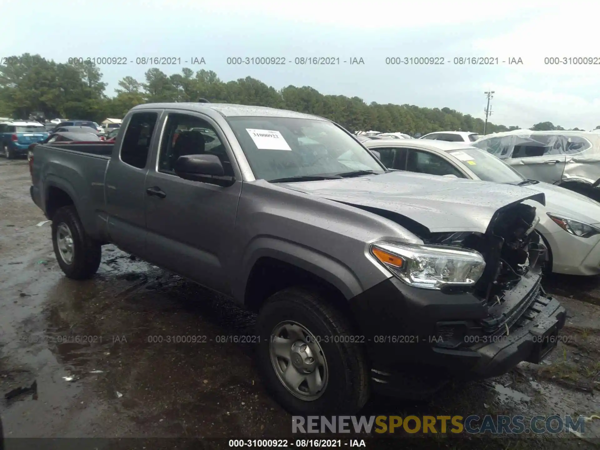 1 Photograph of a damaged car 3TYSX5EN3MT009000 TOYOTA TACOMA 4WD 2021