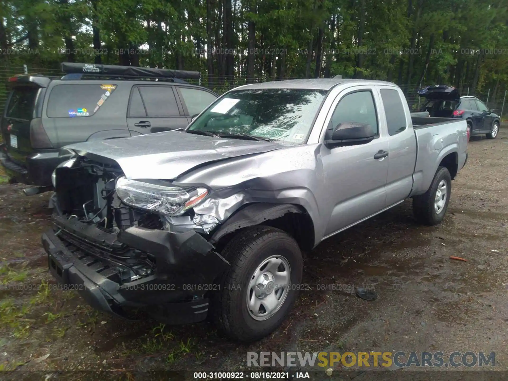 2 Photograph of a damaged car 3TYSX5EN3MT009000 TOYOTA TACOMA 4WD 2021