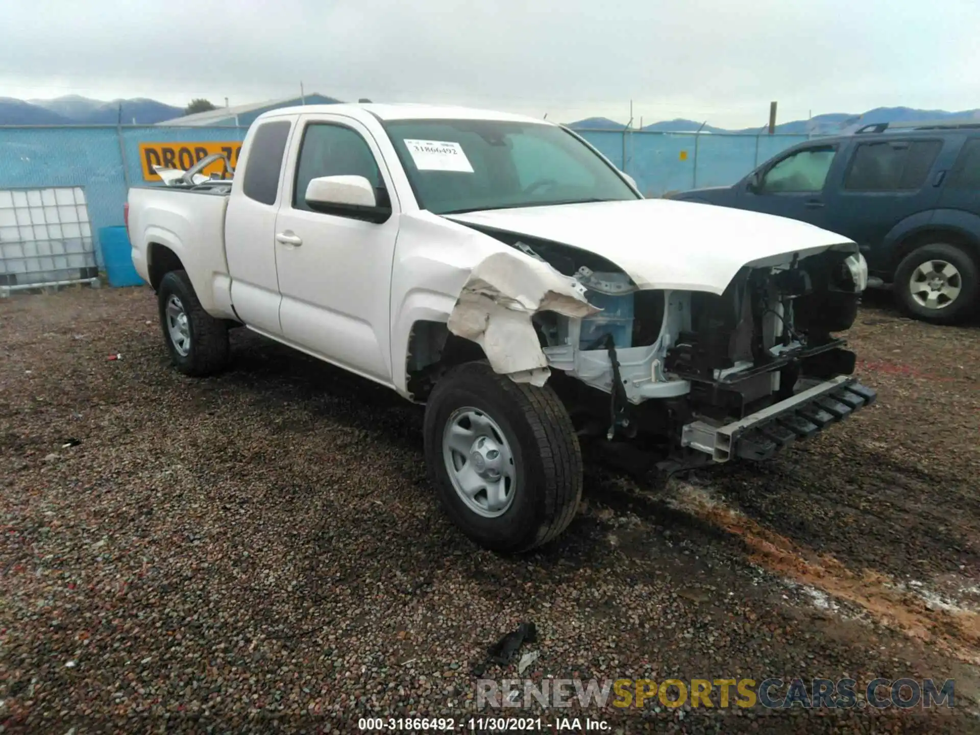 1 Photograph of a damaged car 3TYSX5EN4MT003643 TOYOTA TACOMA 4WD 2021